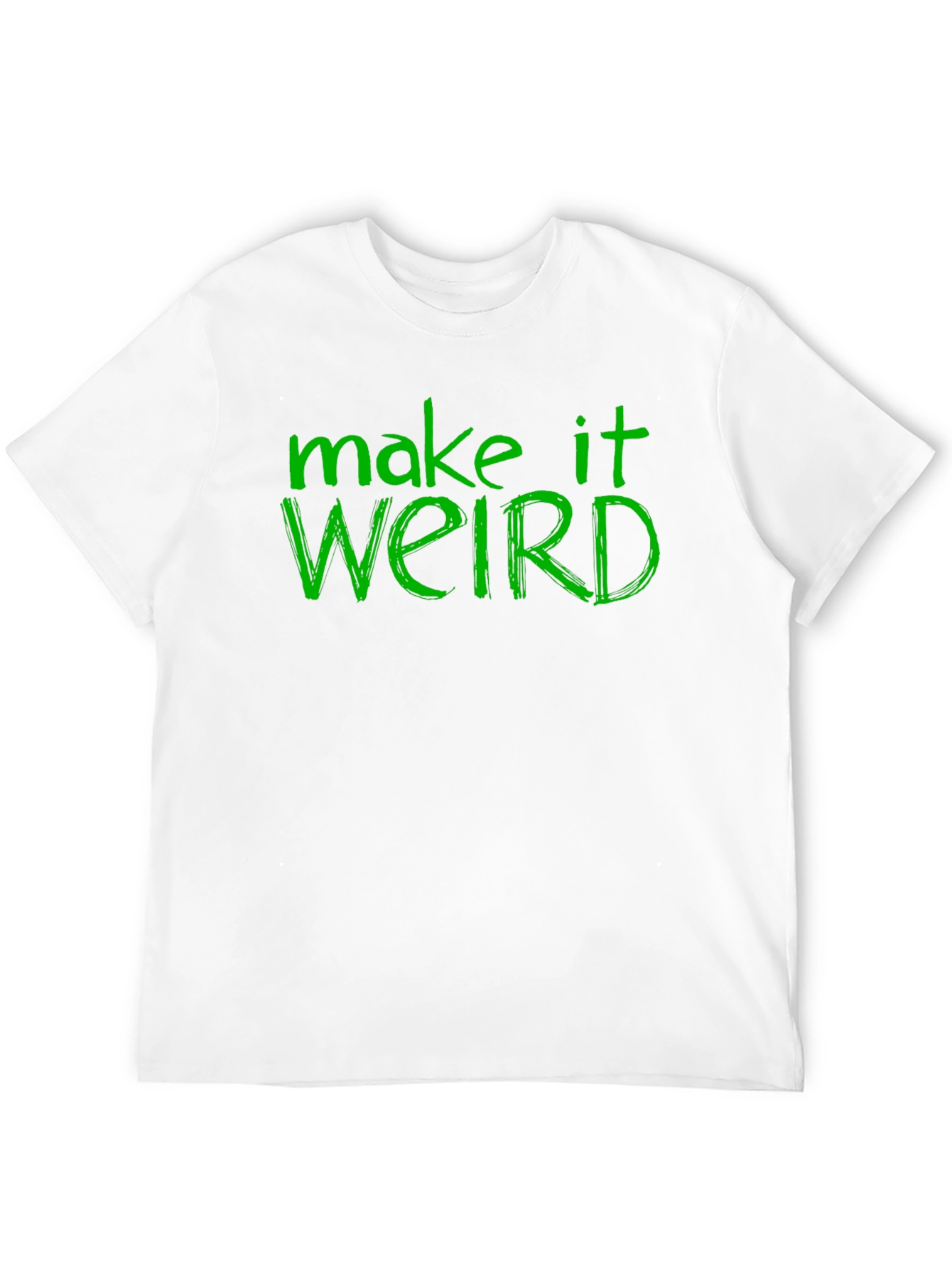 Make It Weird Black Graphic Tee