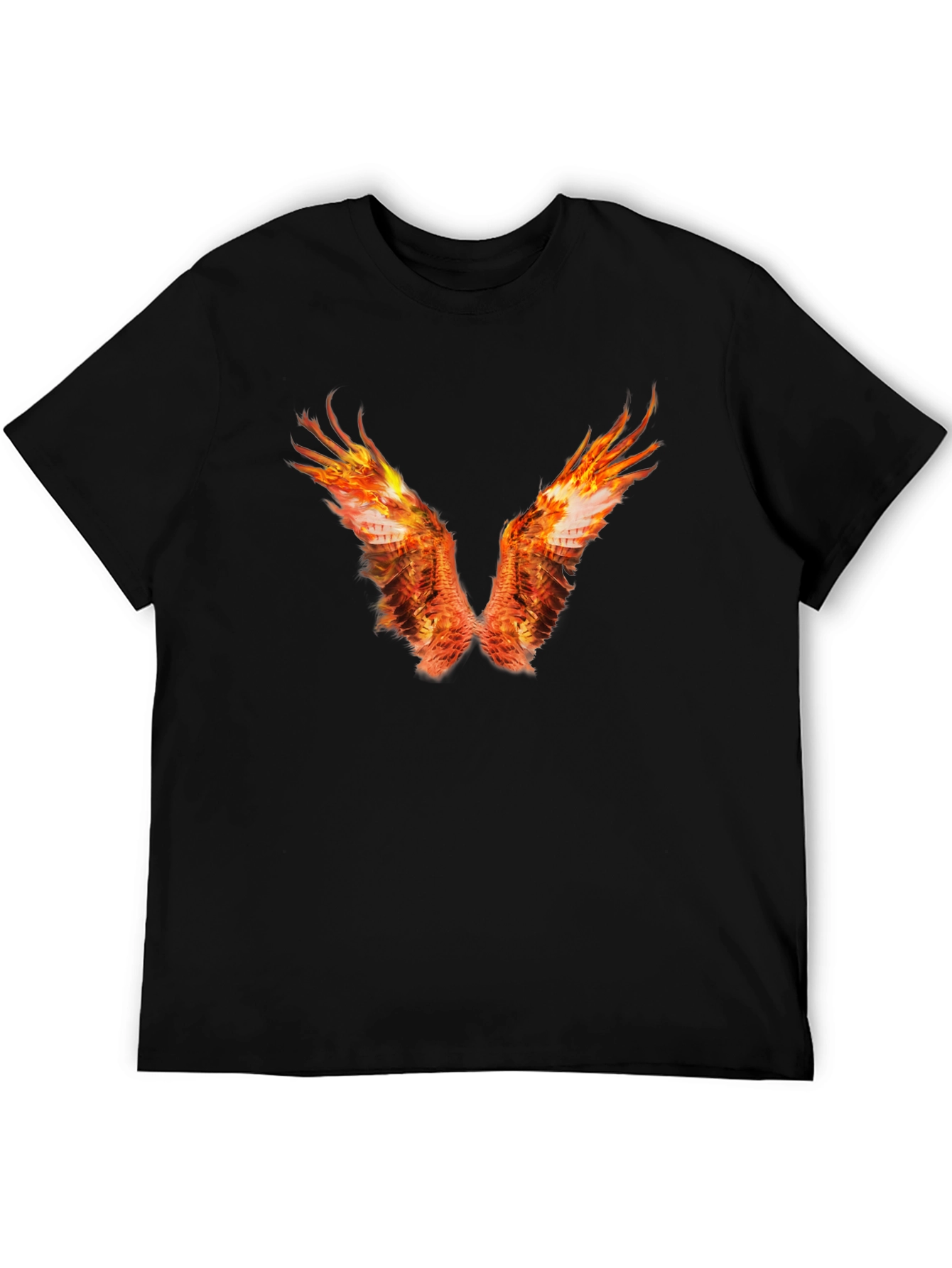 Fiery Wings Graphic Tee - Bold & Unique Design