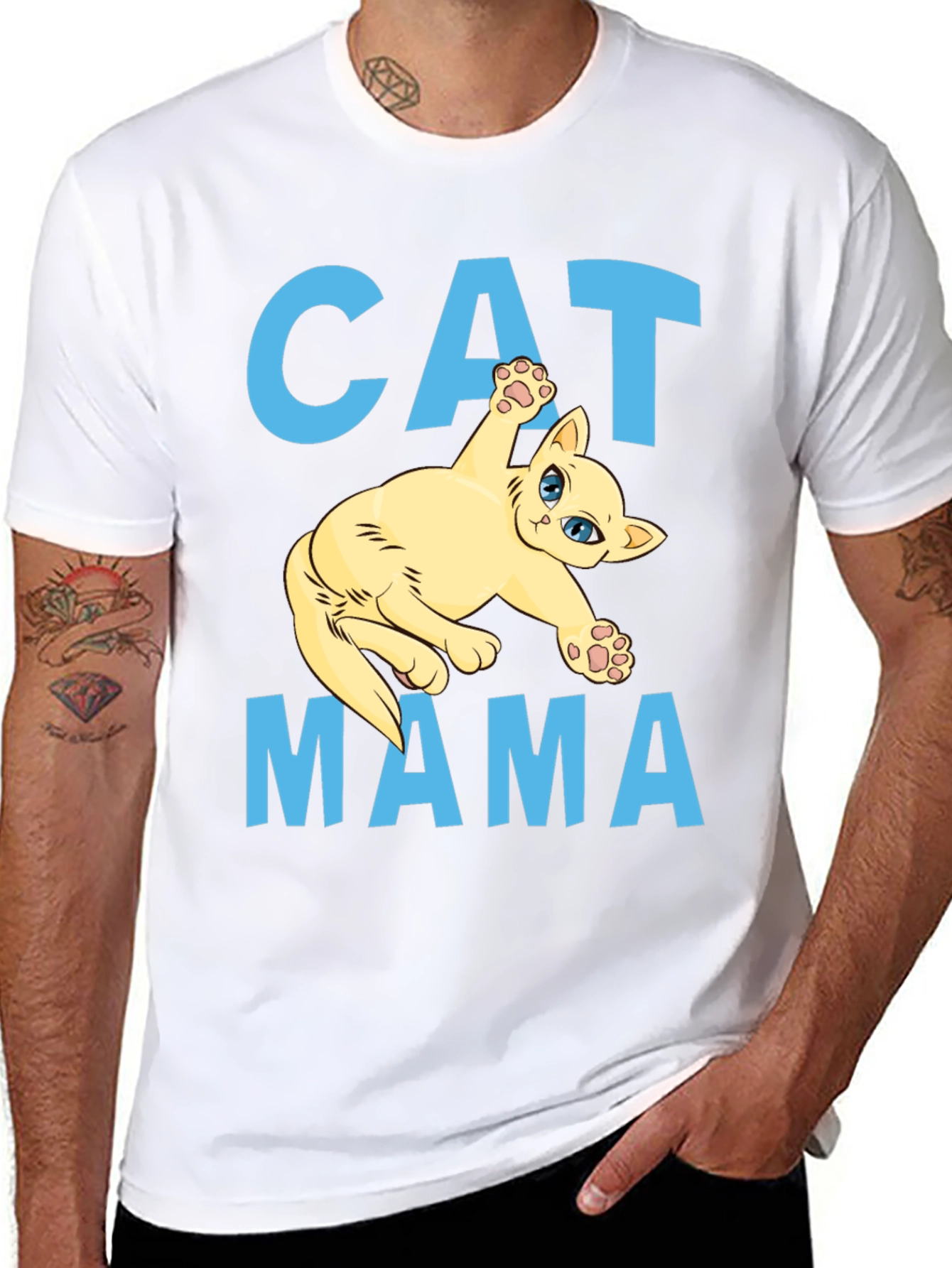 Cat Mama Graphic T-Shirt