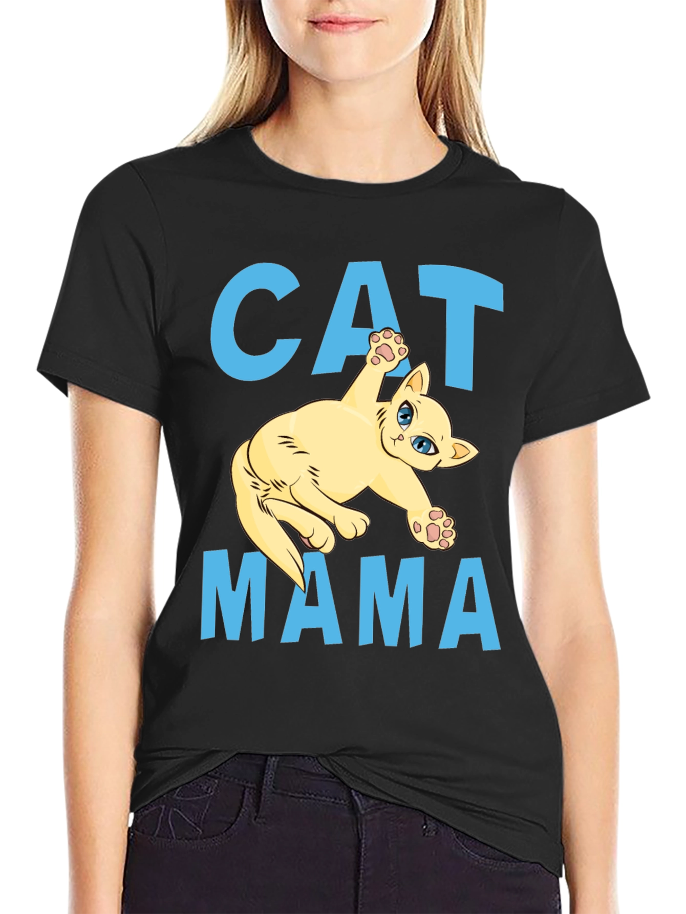 Cat Mama Graphic T-Shirt