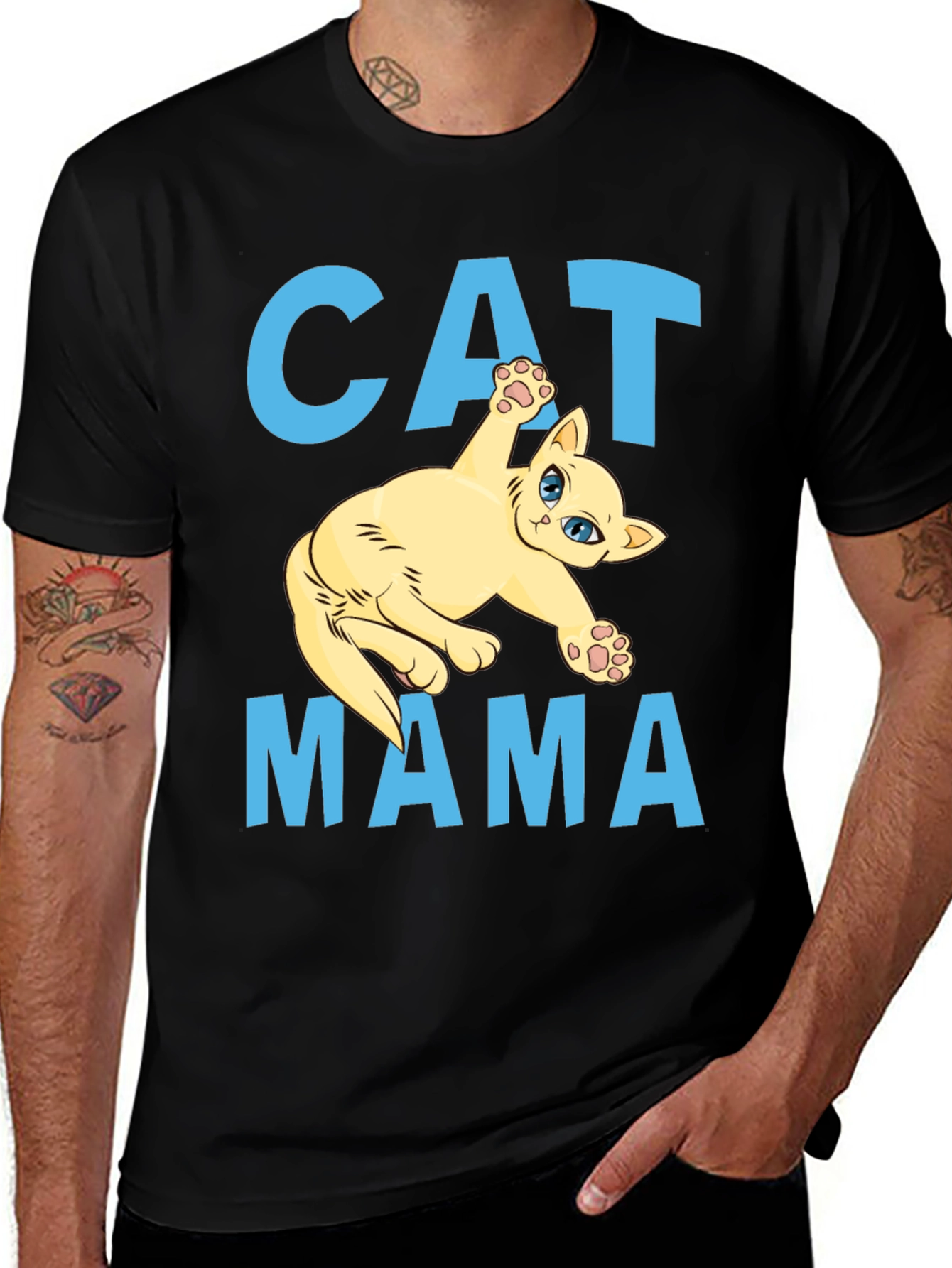 Cat Mama Graphic T-Shirt