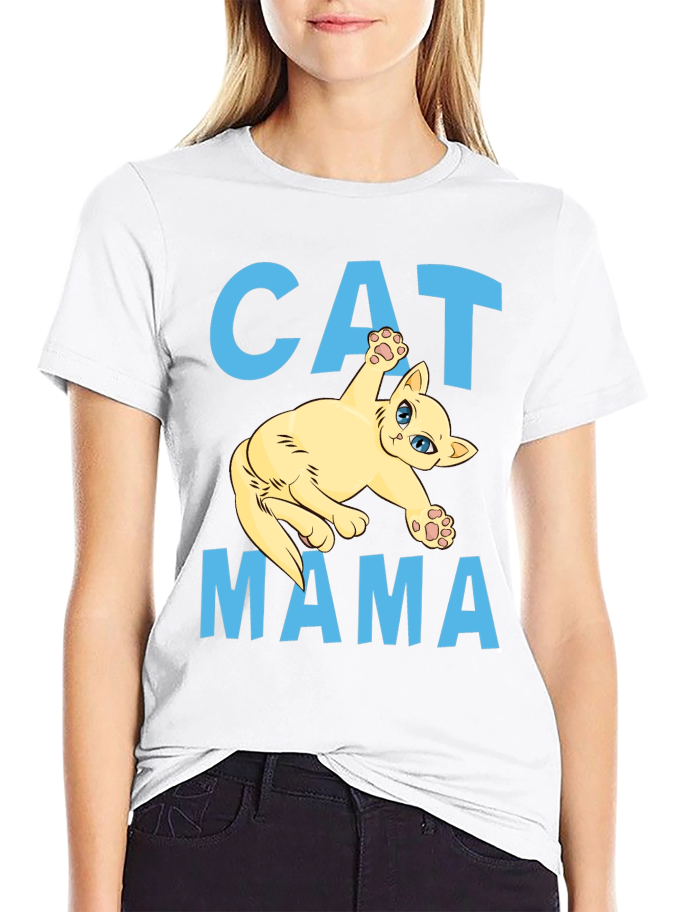 Cat Mama Graphic T-Shirt
