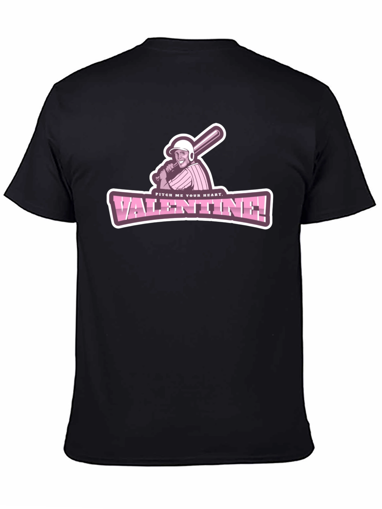 Pitch Me Your Heart Valentine Baseball T-Shirt
