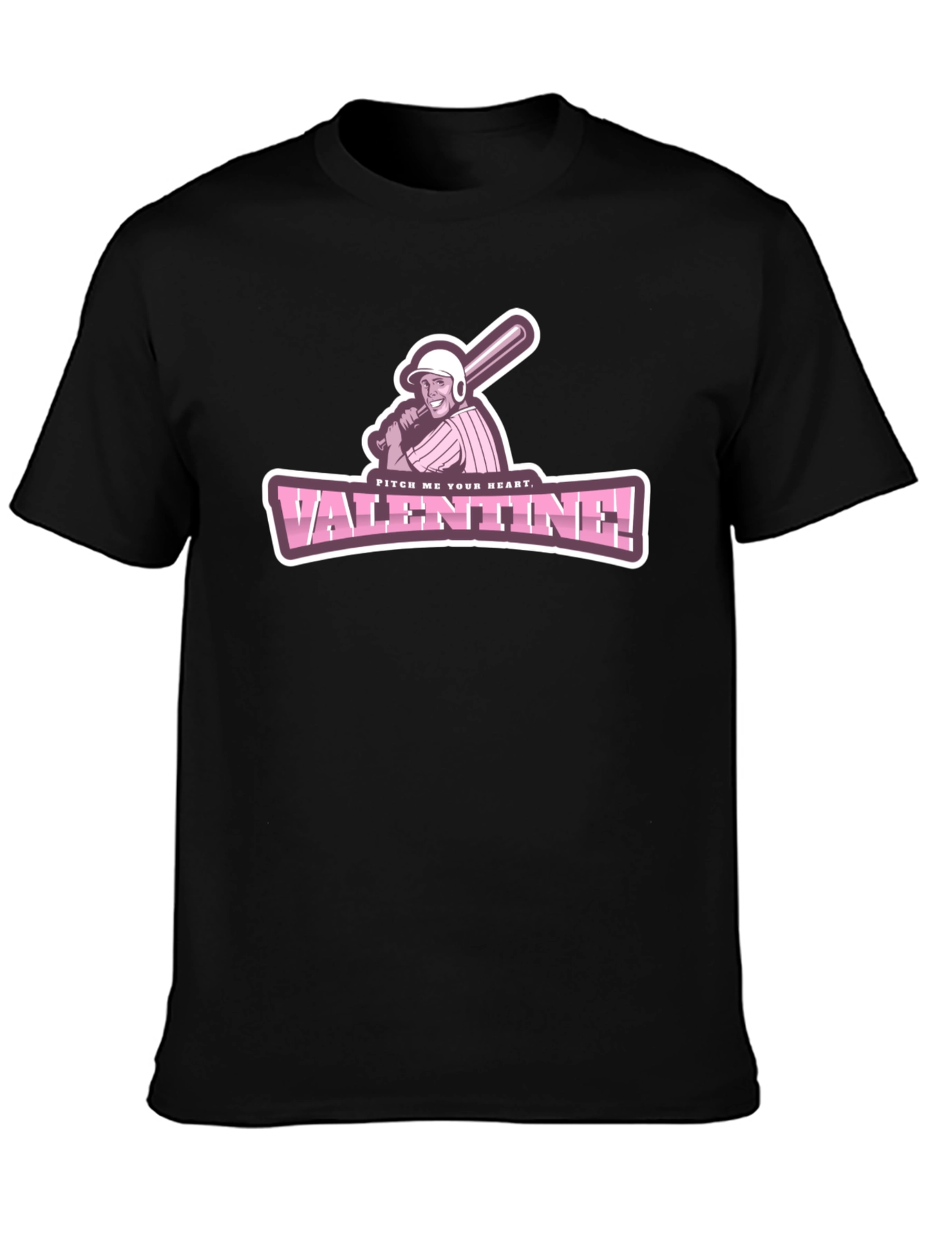 Pitch Me Your Heart Valentine Baseball T-Shirt