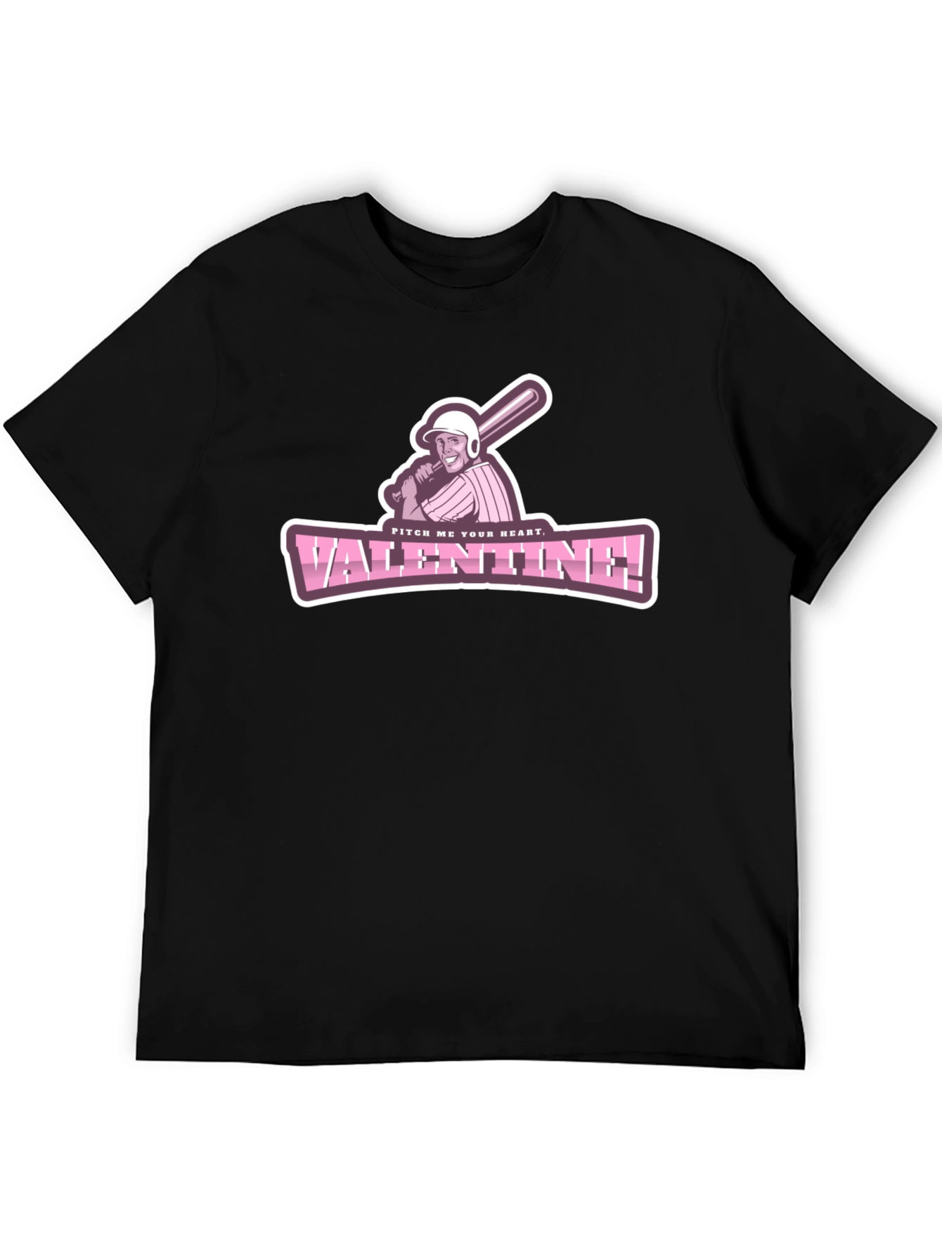 Pitch Me Your Heart Valentine Baseball T-Shirt