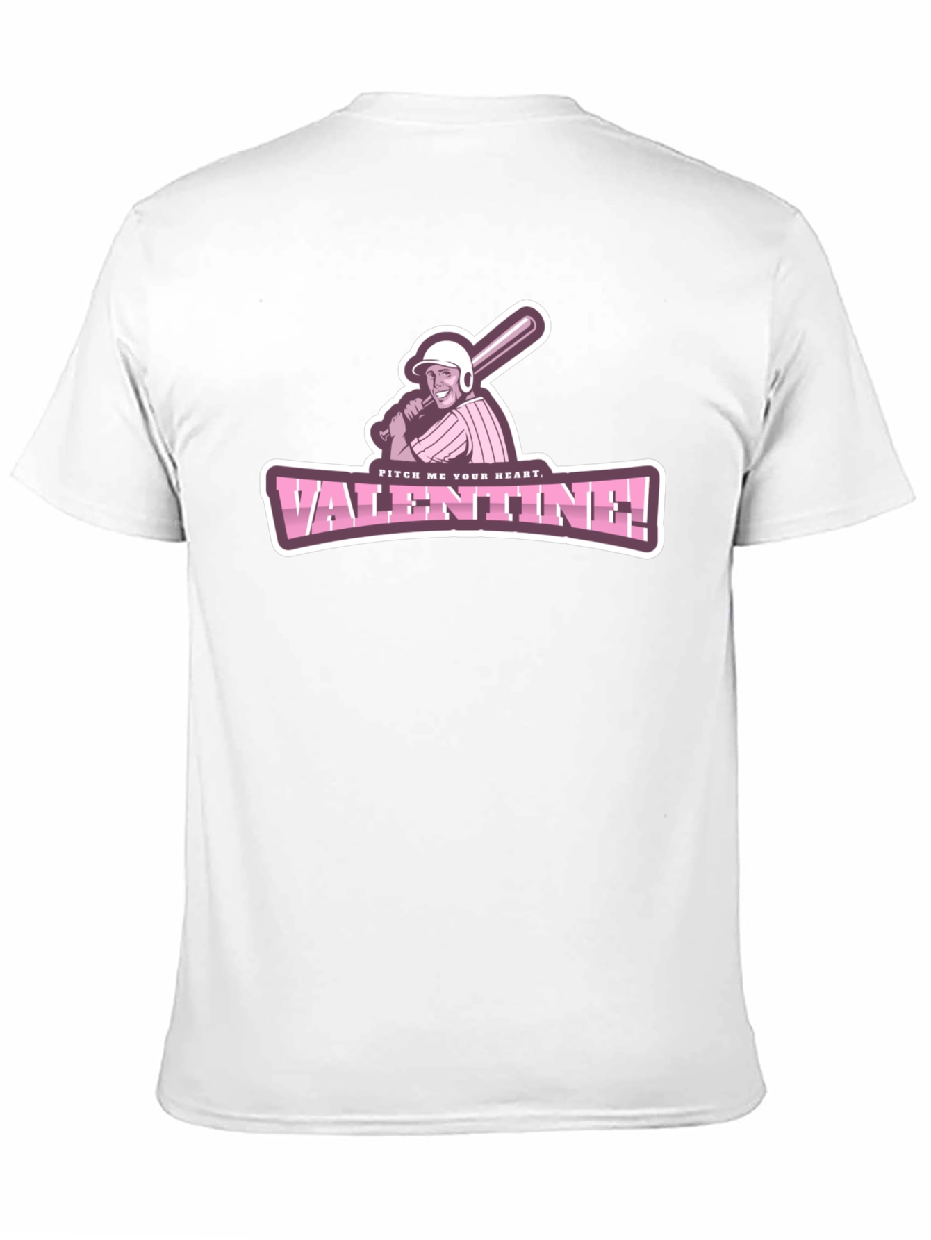 Pitch Me Your Heart Valentine Baseball T-Shirt