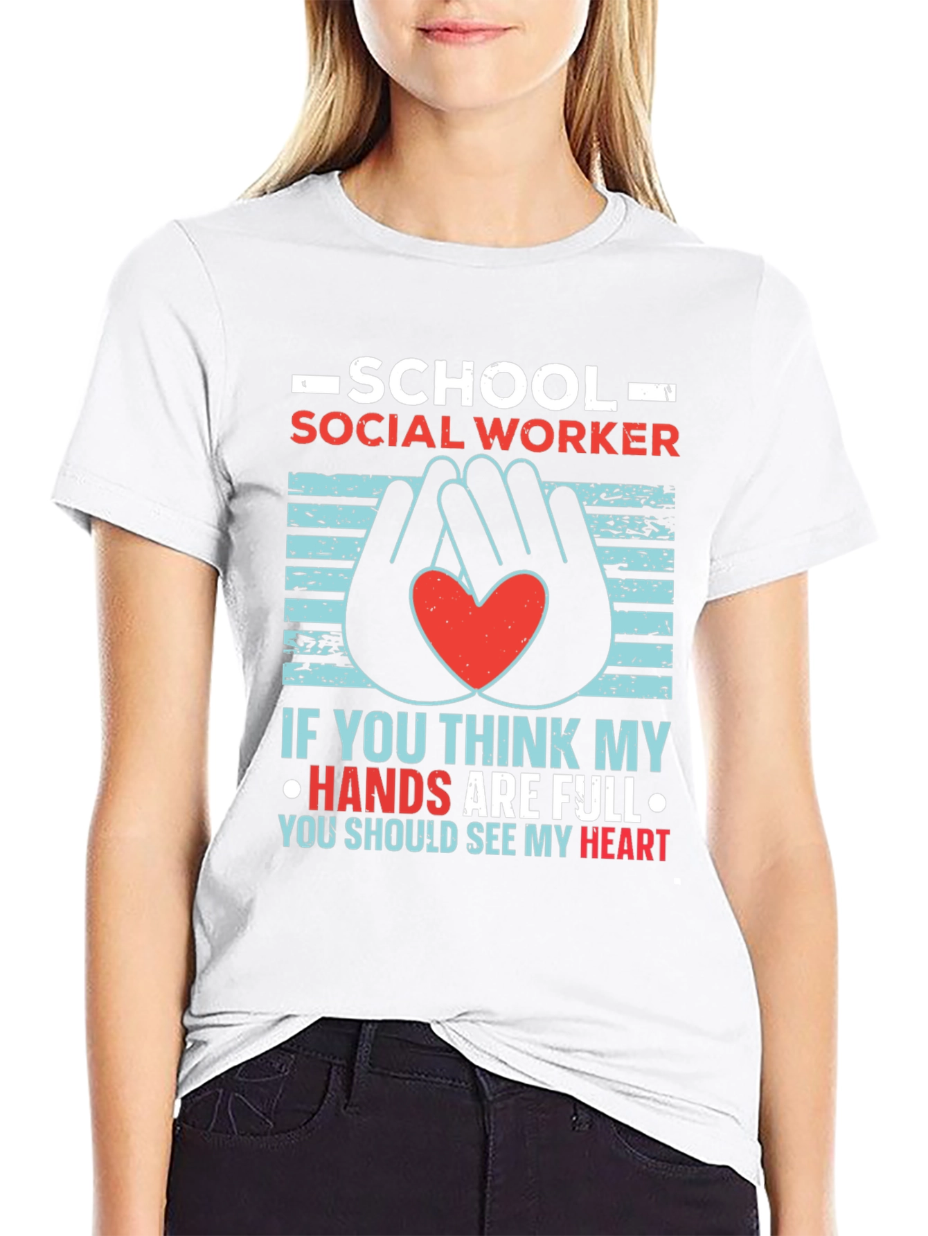 School Social Worker Graphic T-Shirt