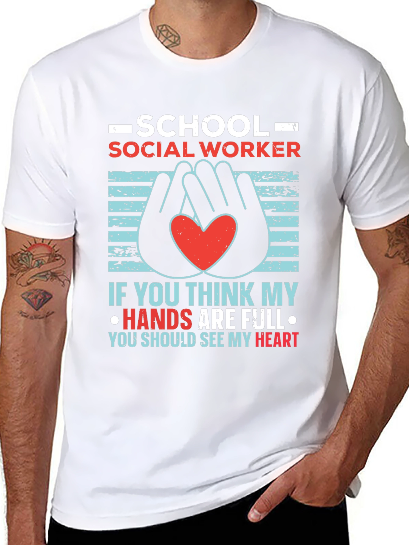 School Social Worker Graphic T-Shirt