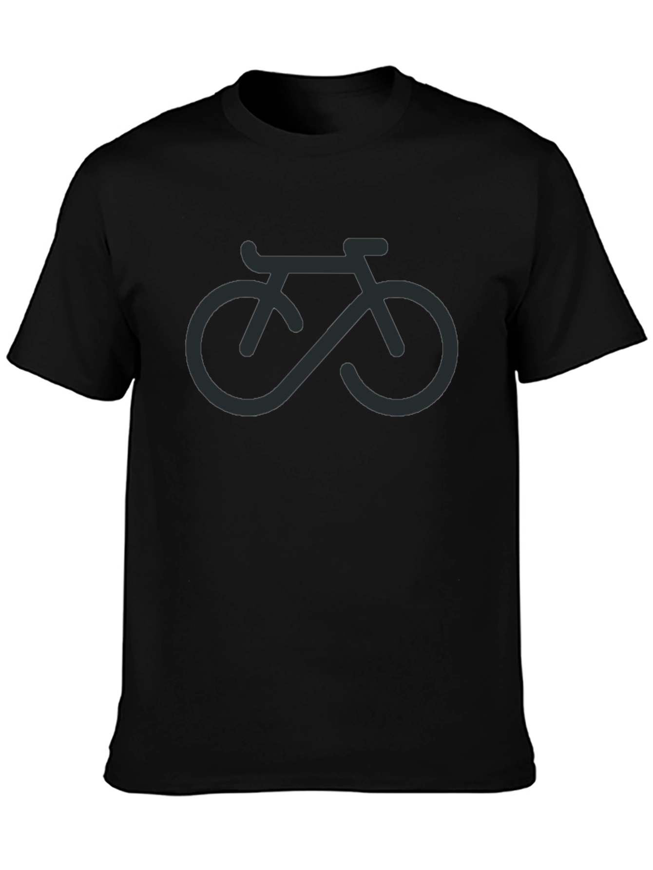 Infinity Bike Graphic Tee - Casual Black T-Shirt