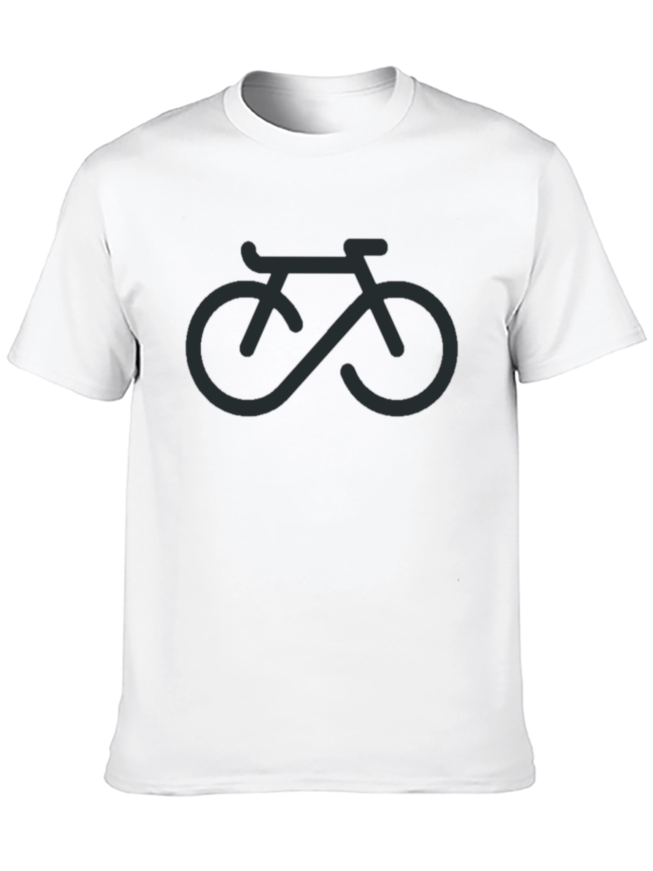 Infinity Bike Graphic Tee - Casual Black T-Shirt