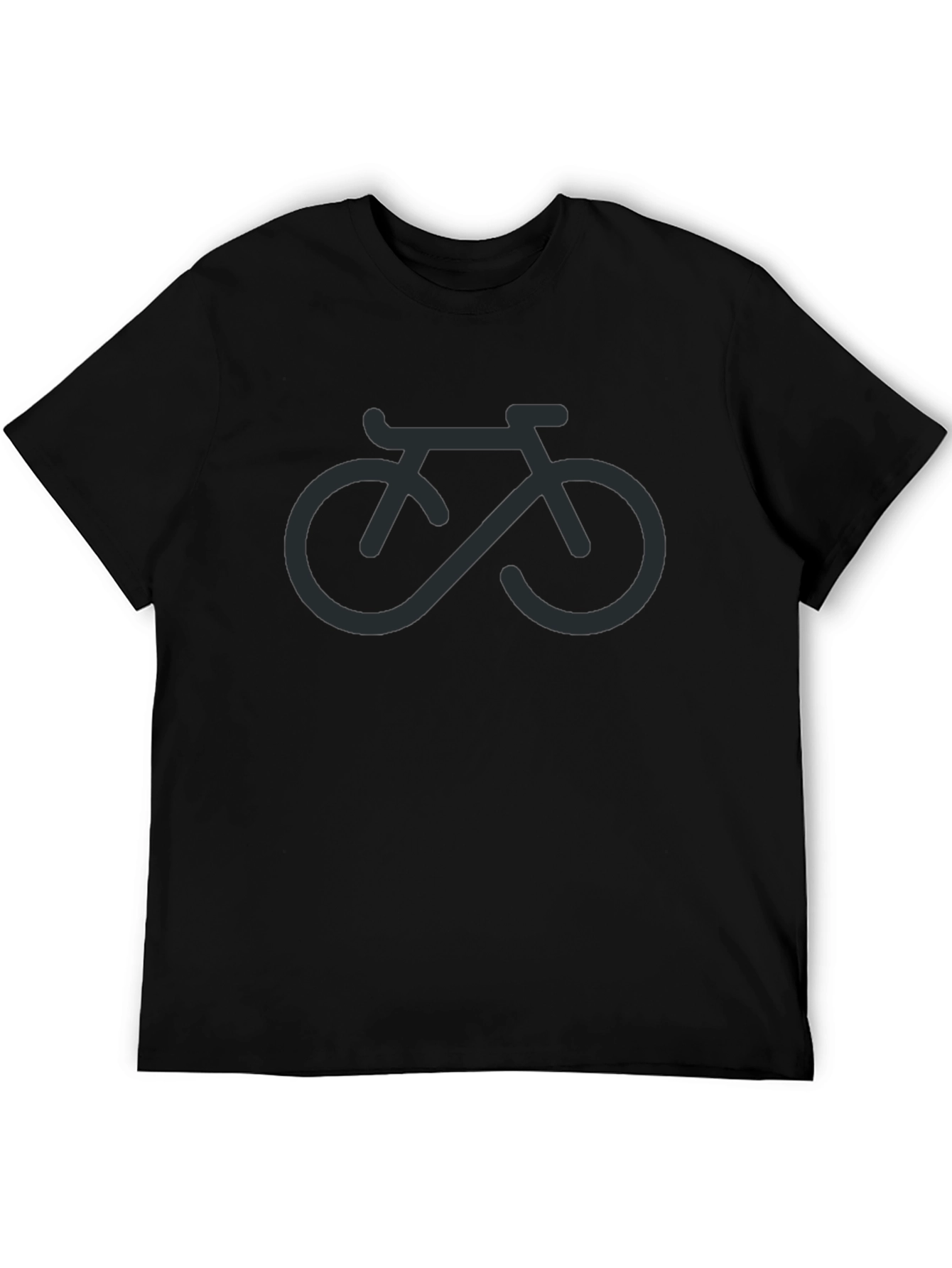 Infinity Bike Graphic Tee - Casual Black T-Shirt