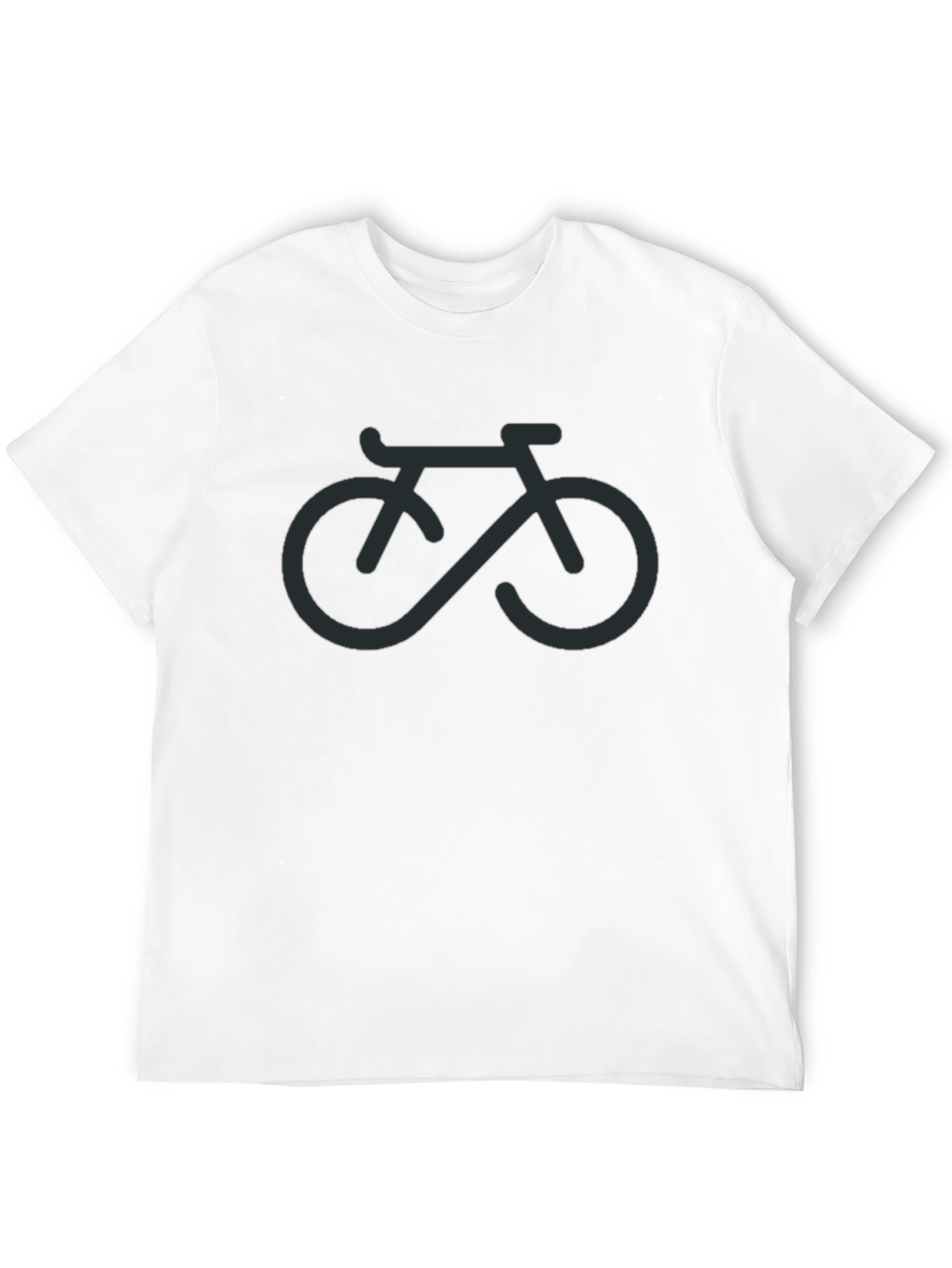 Infinity Bike Graphic Tee - Casual Black T-Shirt