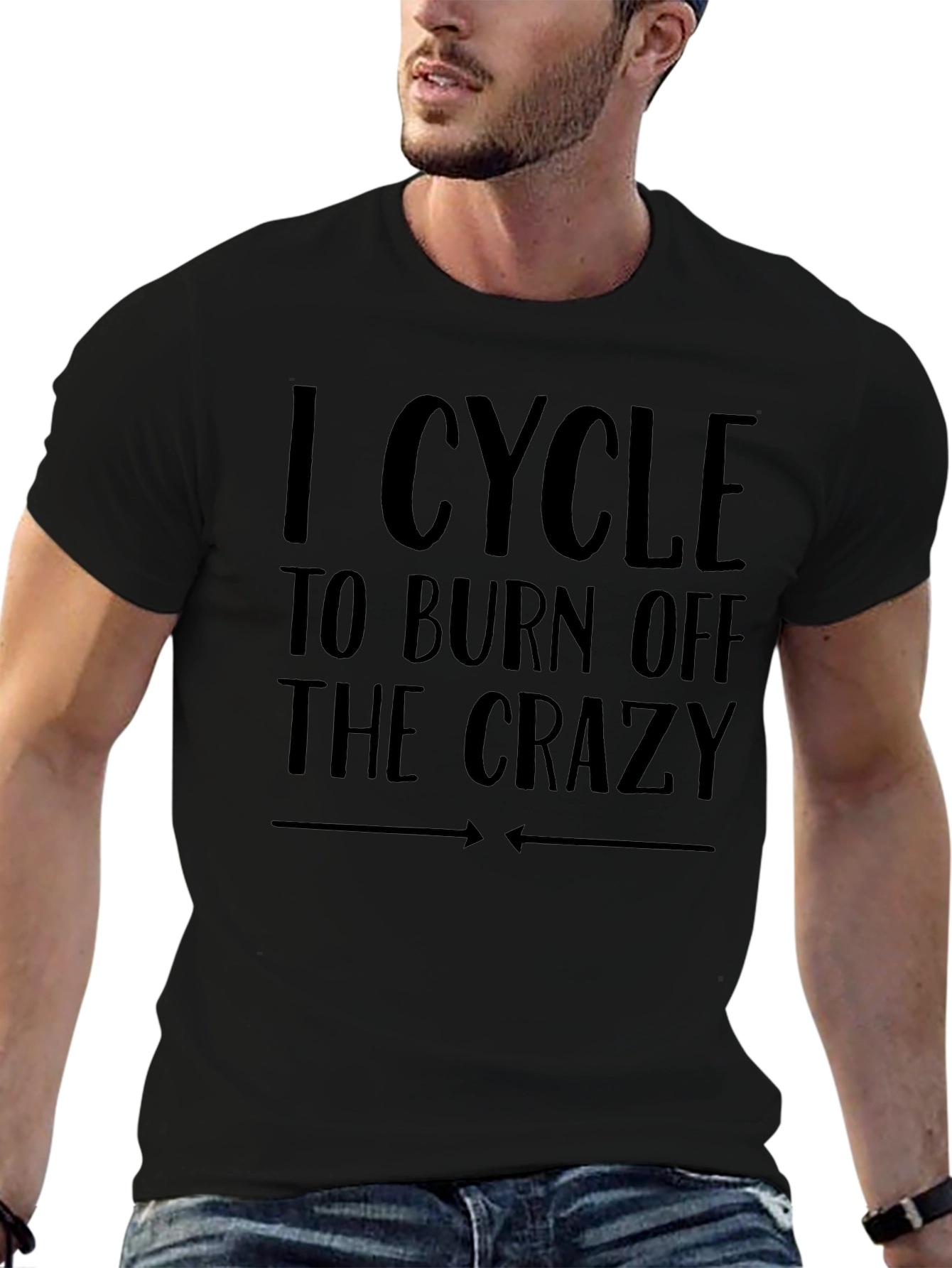 I Cycle to Burn Off the Crazy Graphic Tee