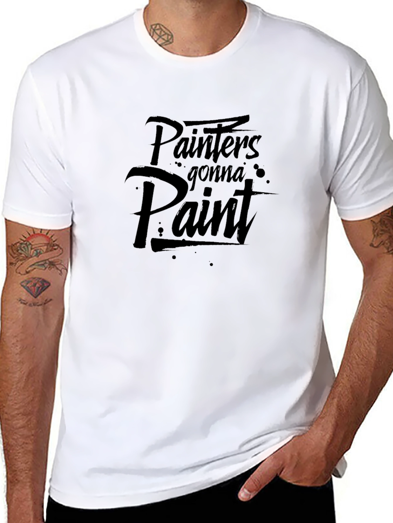 Painters Gonna Paint T-Shirt - Black