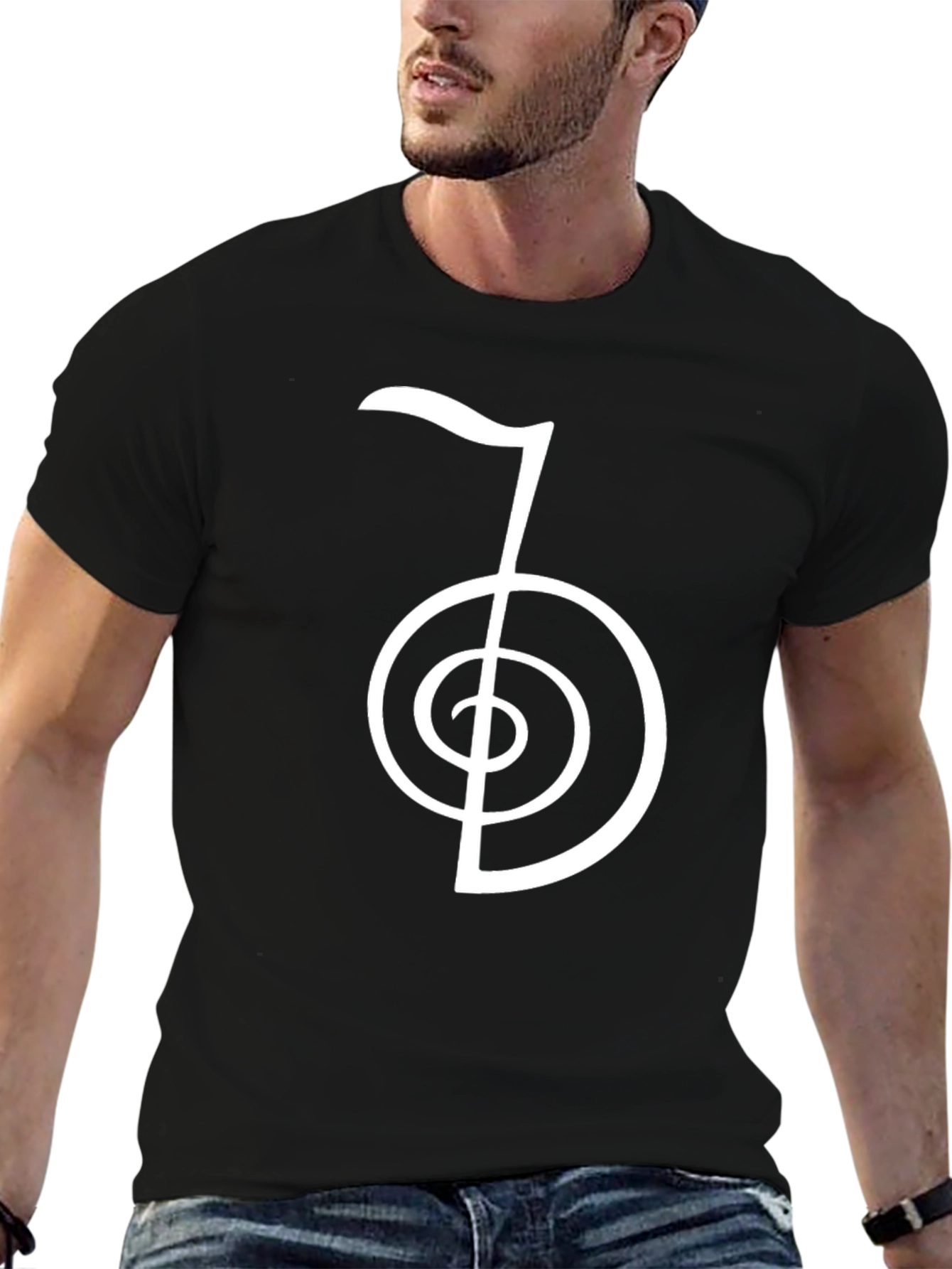Cho Ku Rei Reiki Power Symbol Black T-Shirt