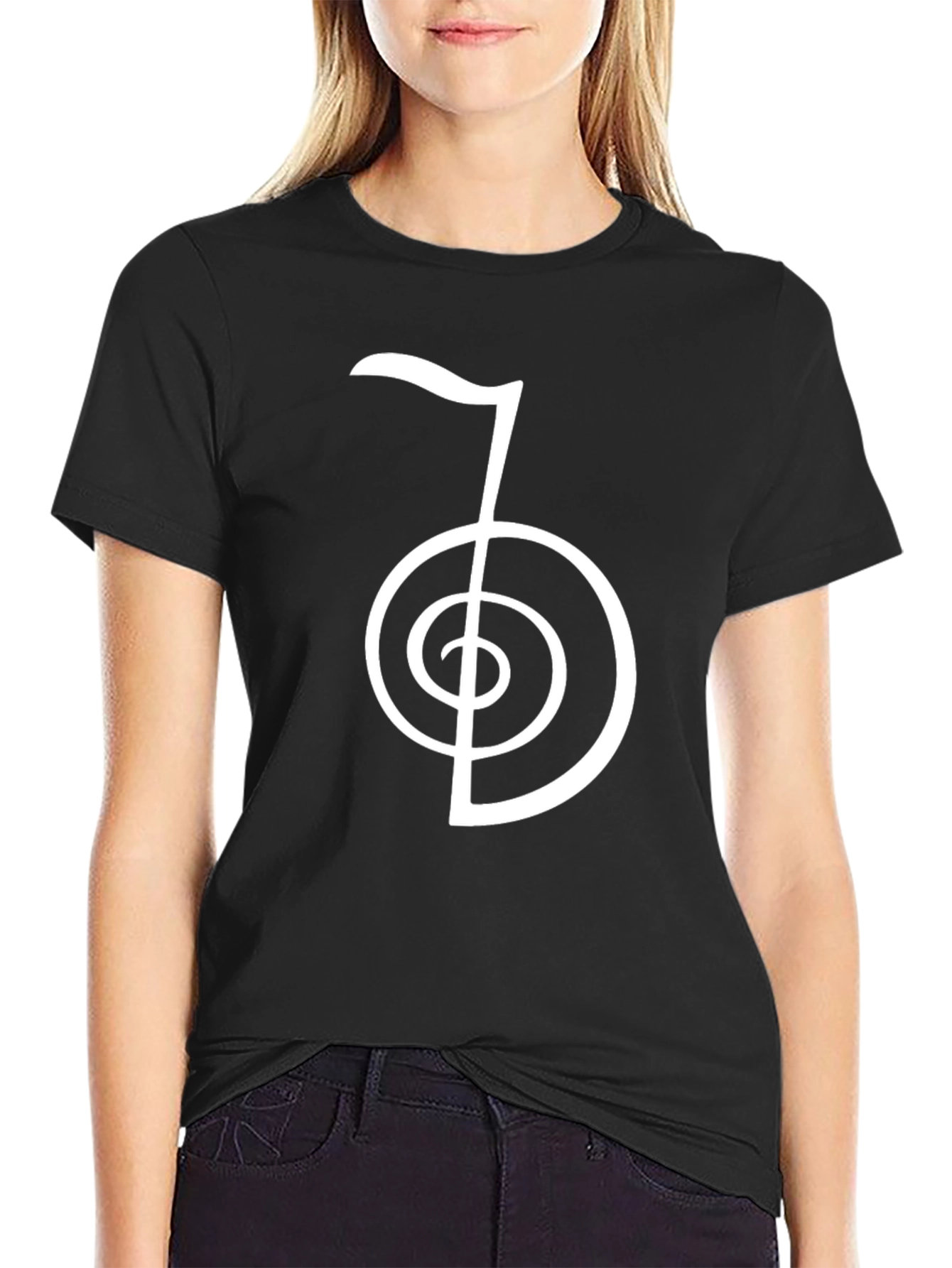 Cho Ku Rei Reiki Power Symbol Black T-Shirt