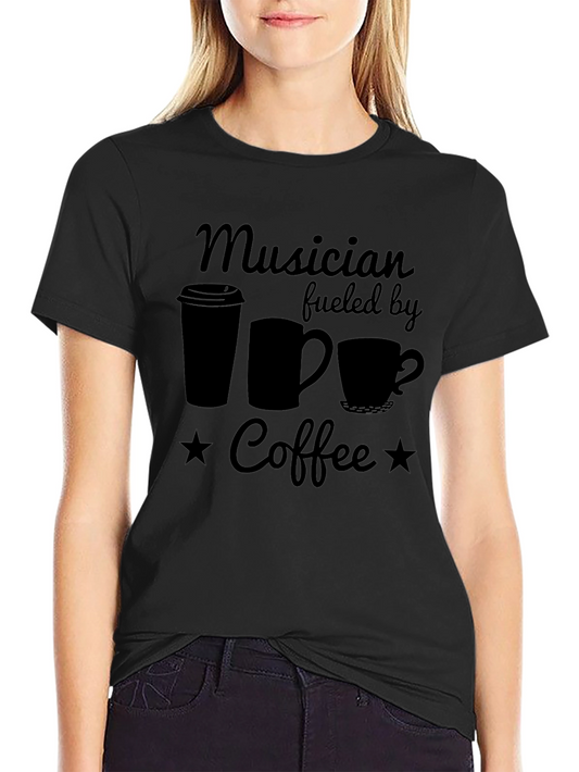 Musician Fueled by Coffee Graphic T-Shirt