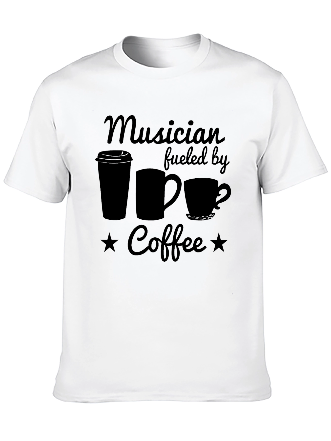 Musician Fueled by Coffee Graphic T-Shirt