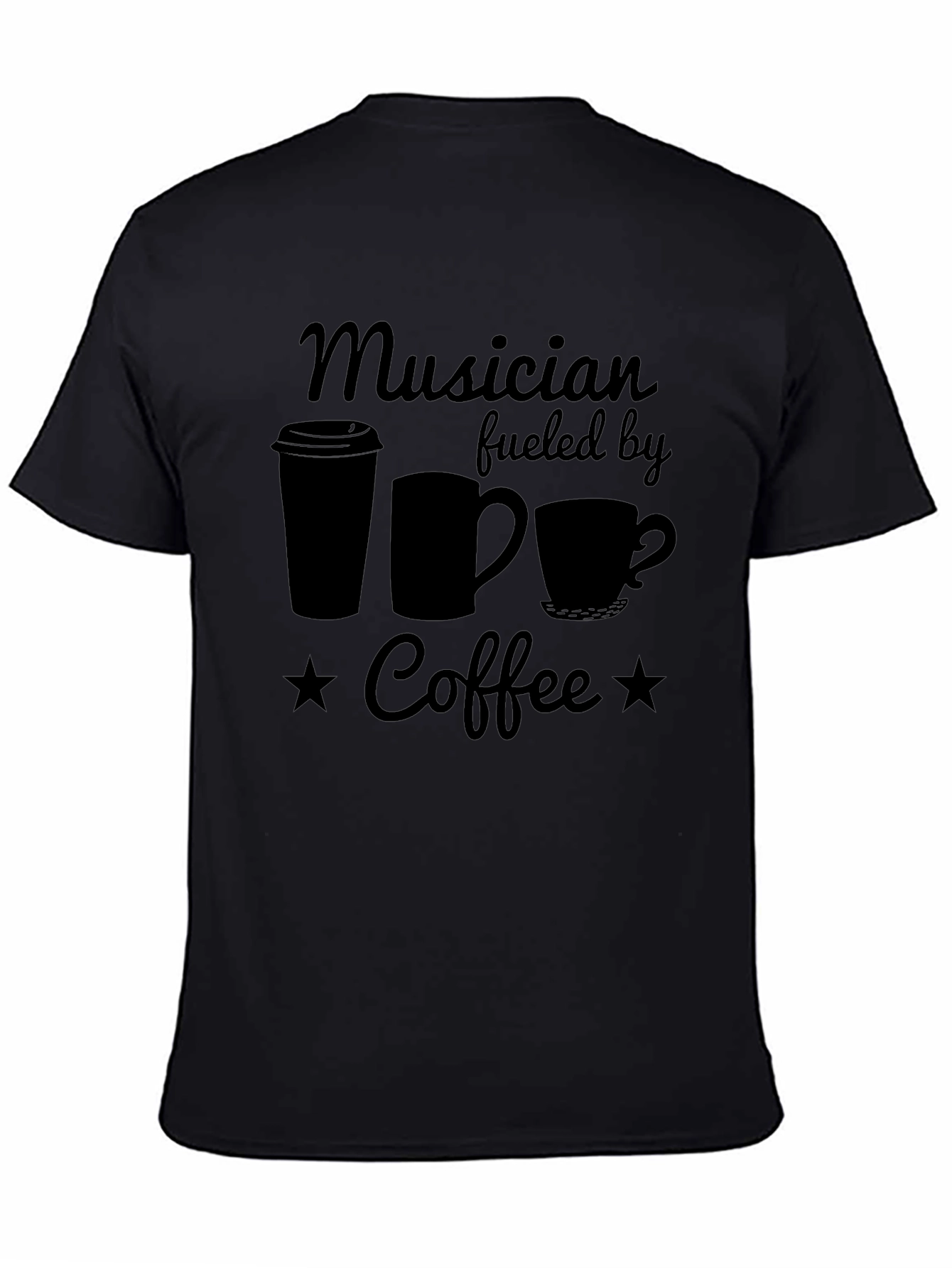 Musician Fueled by Coffee Graphic T-Shirt