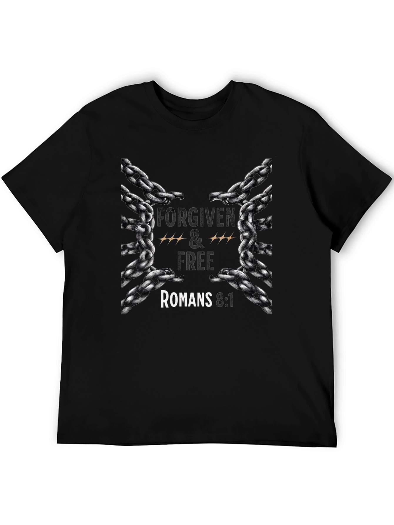 Forgiven & Free Romans 8:1 Graphic T-Shirt