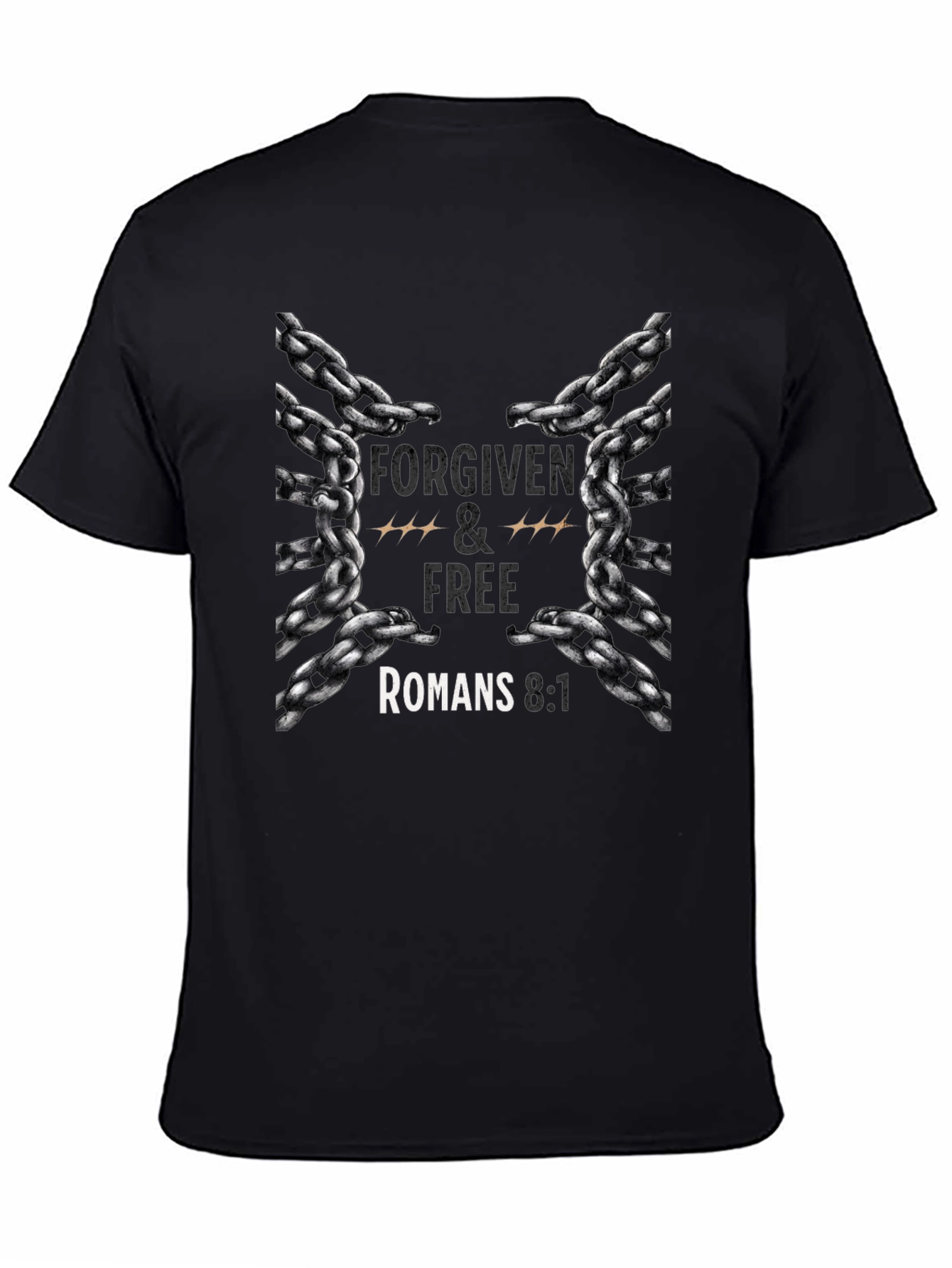 Forgiven & Free Romans 8:1 Graphic T-Shirt