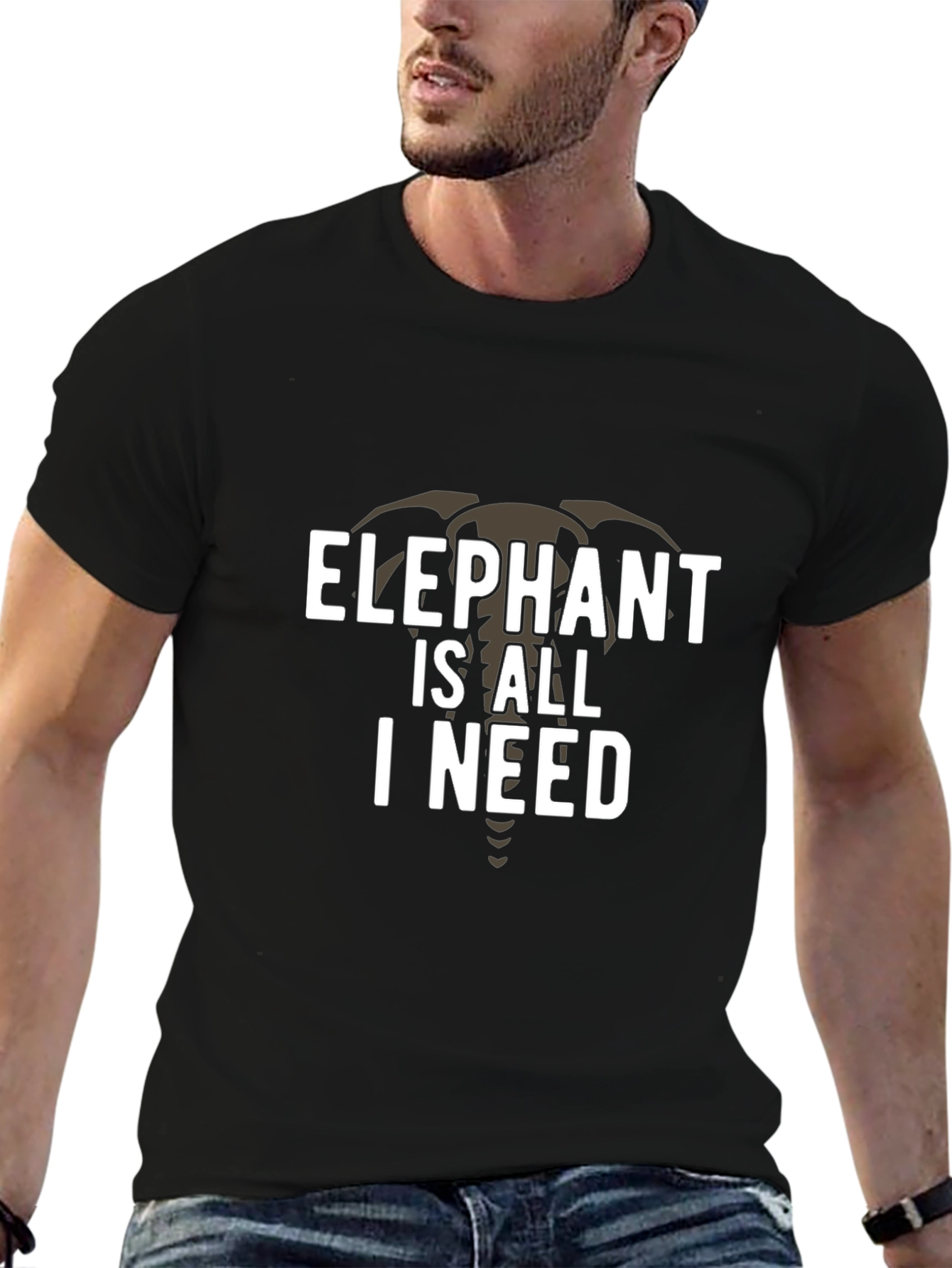 Elephant is All I Need Graphic T-Shirt