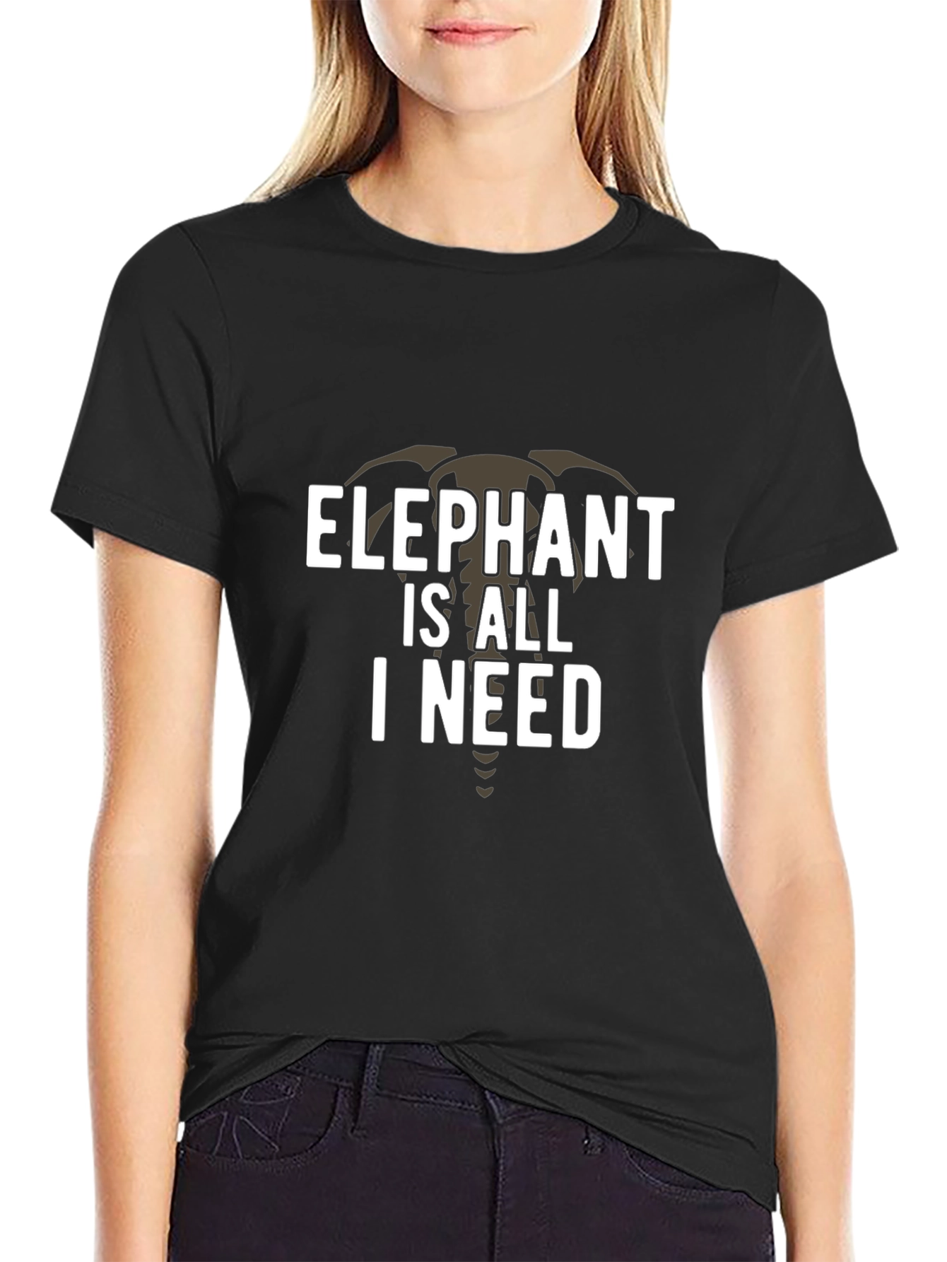 Elephant is All I Need Graphic T-Shirt