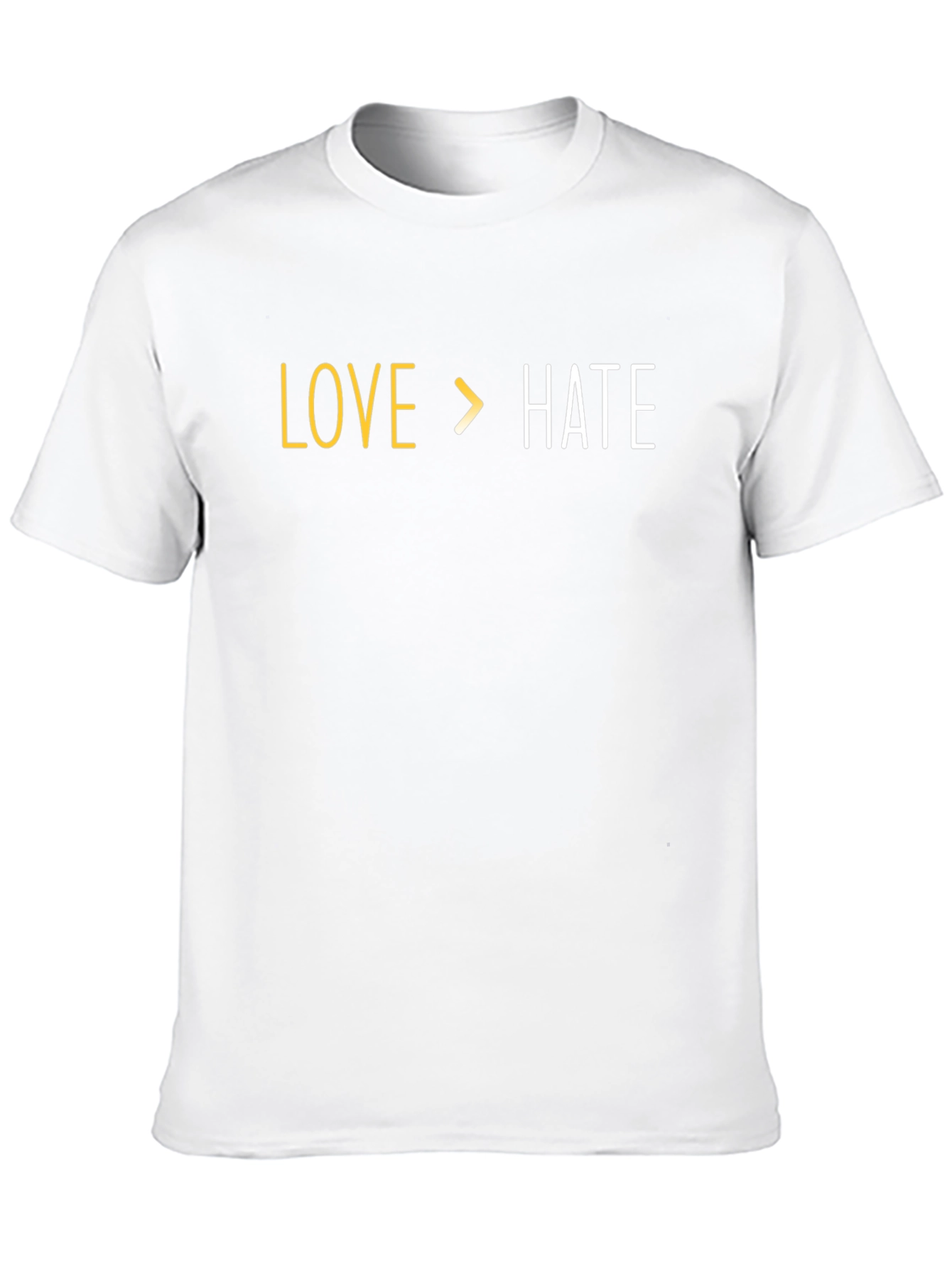 Love Over Hate Graphic Tee - Positive Message Shirt