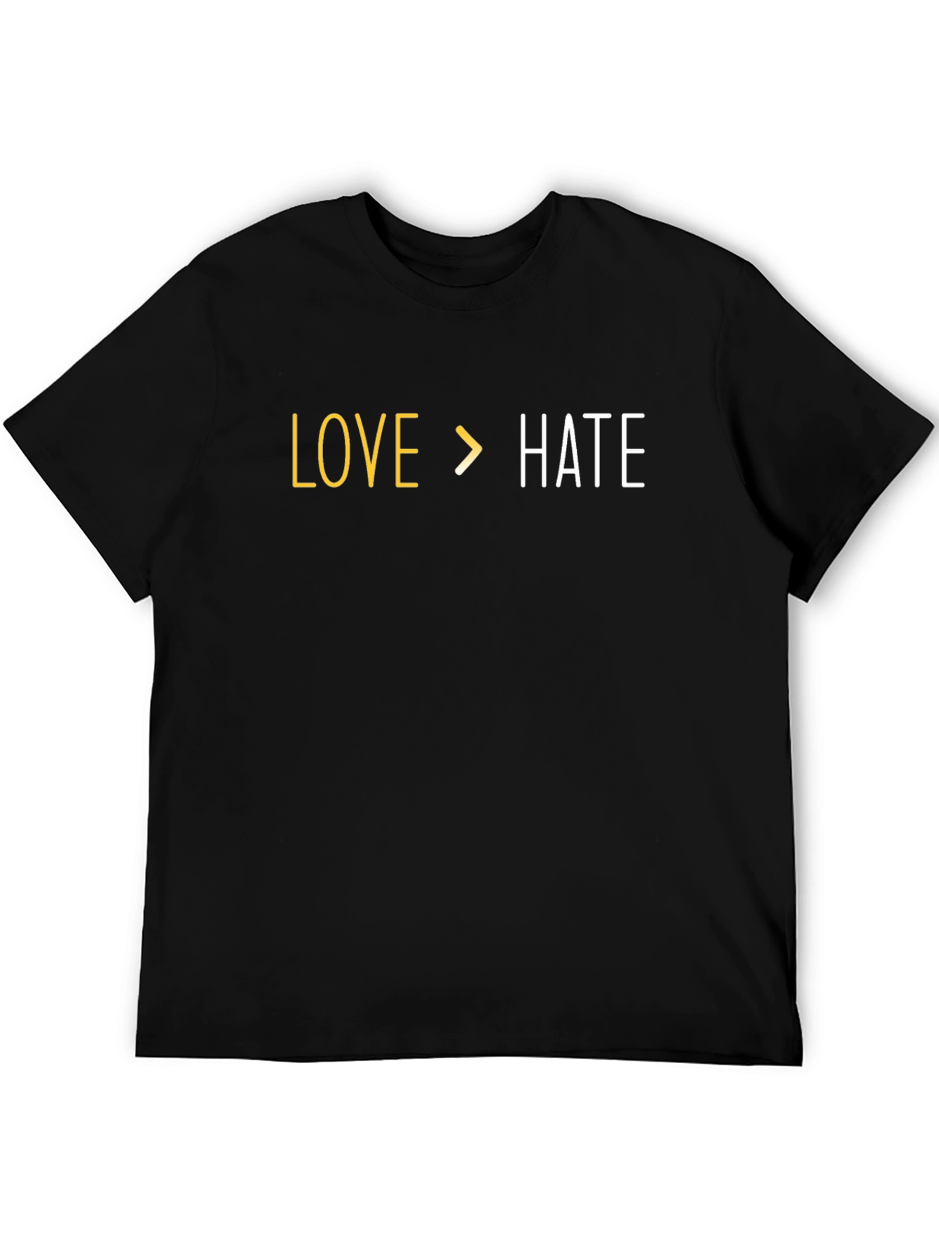 Love Over Hate Graphic Tee - Positive Message Shirt
