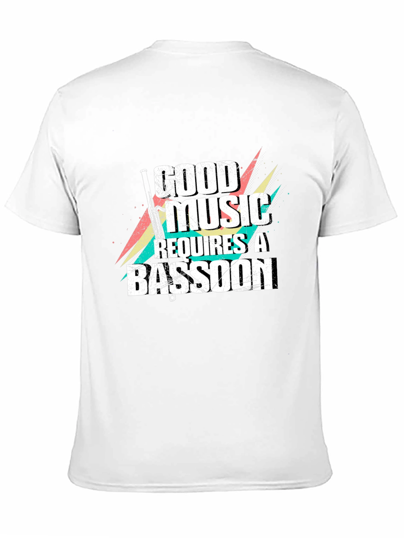 Good Music Requires a Bassoon Black T-Shirt