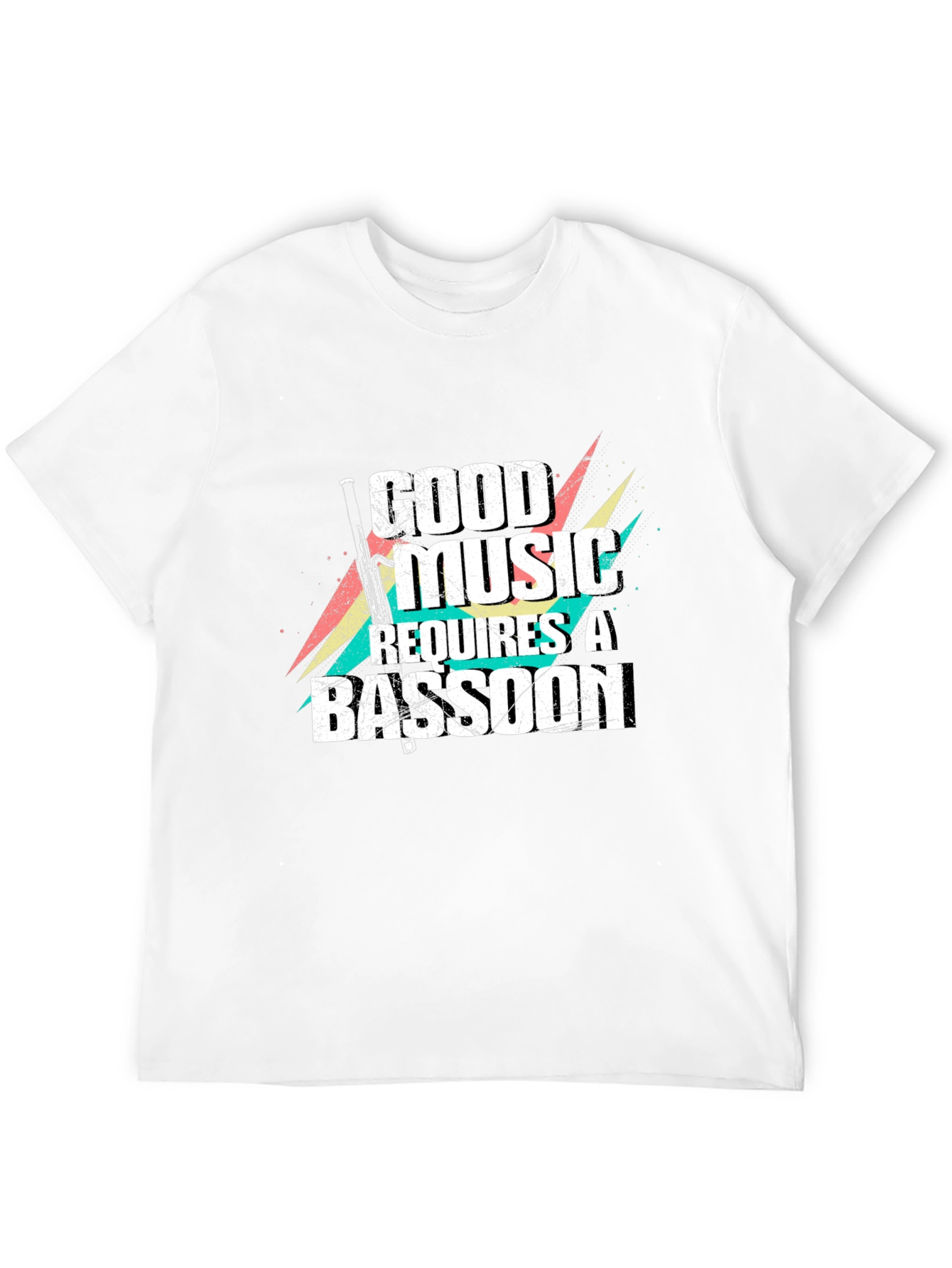 Good Music Requires a Bassoon Black T-Shirt