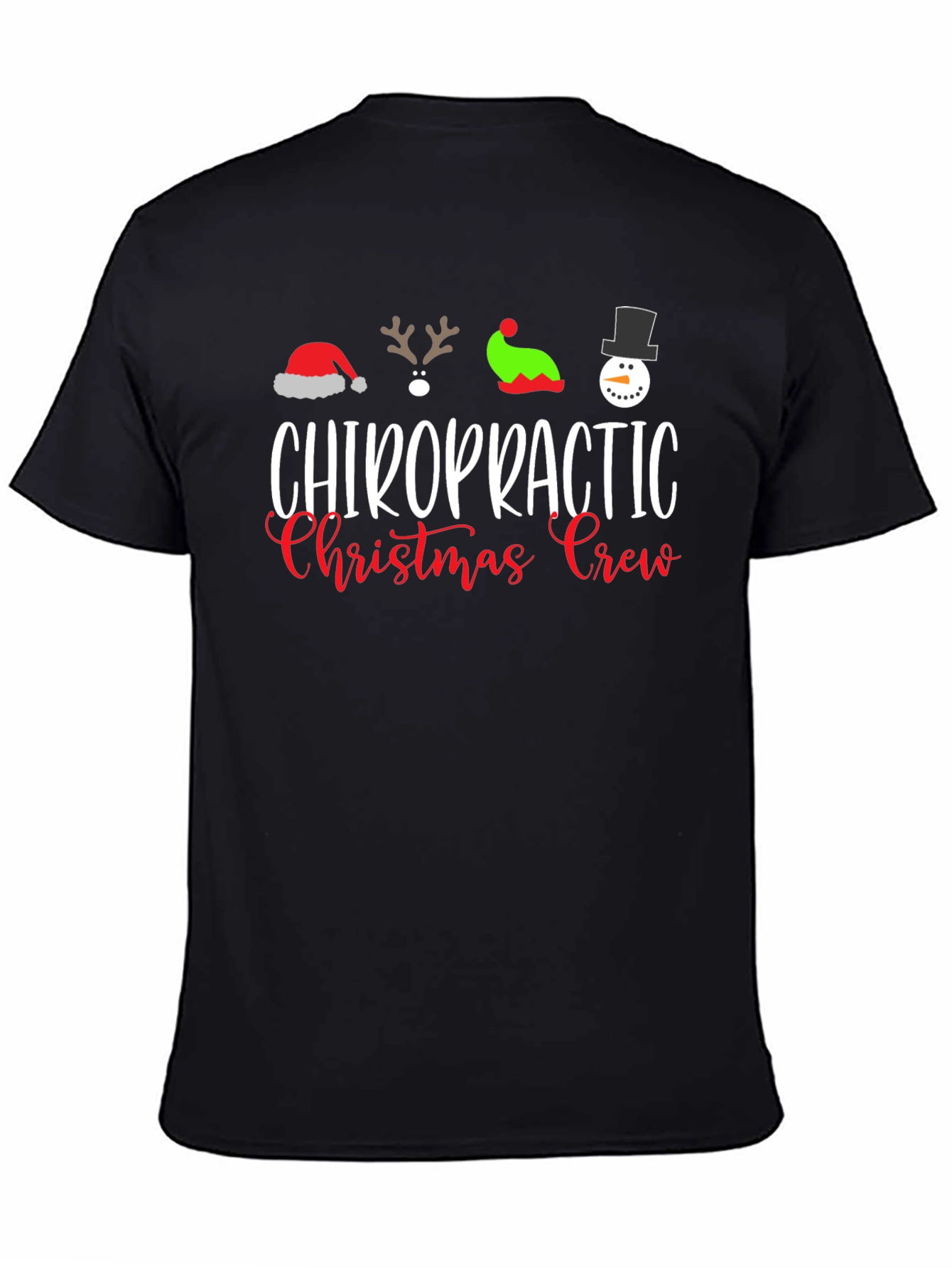 Chiropractic Christmas Crew T-Shirt Holiday