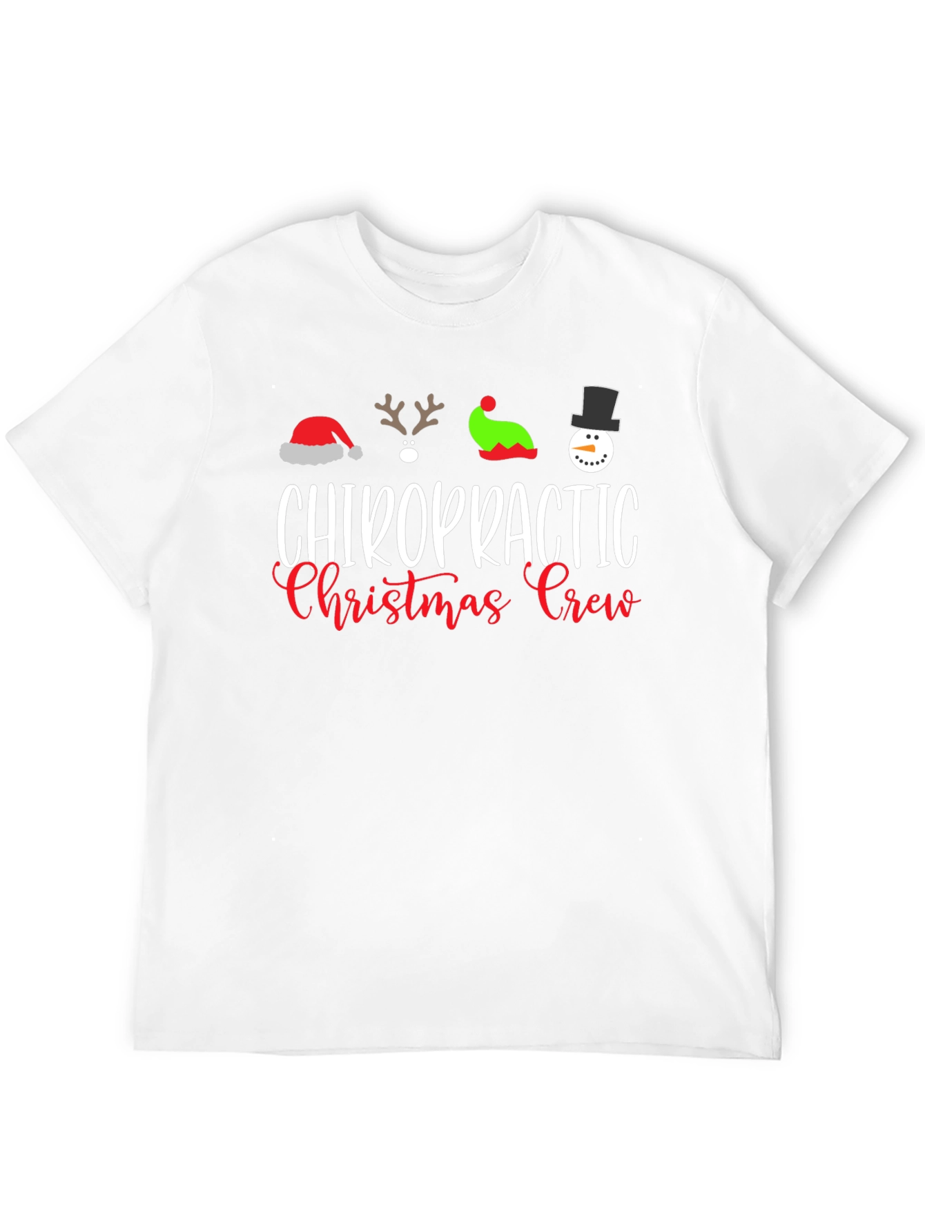 Chiropractic Christmas Crew T-Shirt Holiday