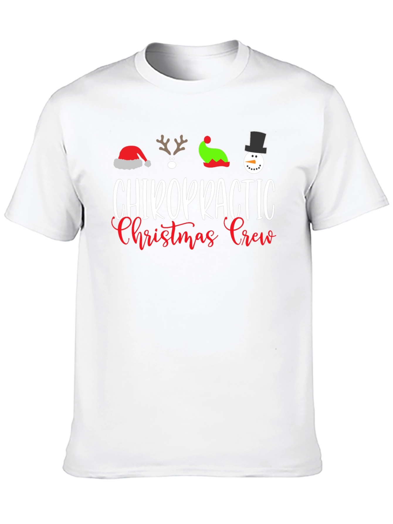 Chiropractic Christmas Crew T-Shirt Holiday