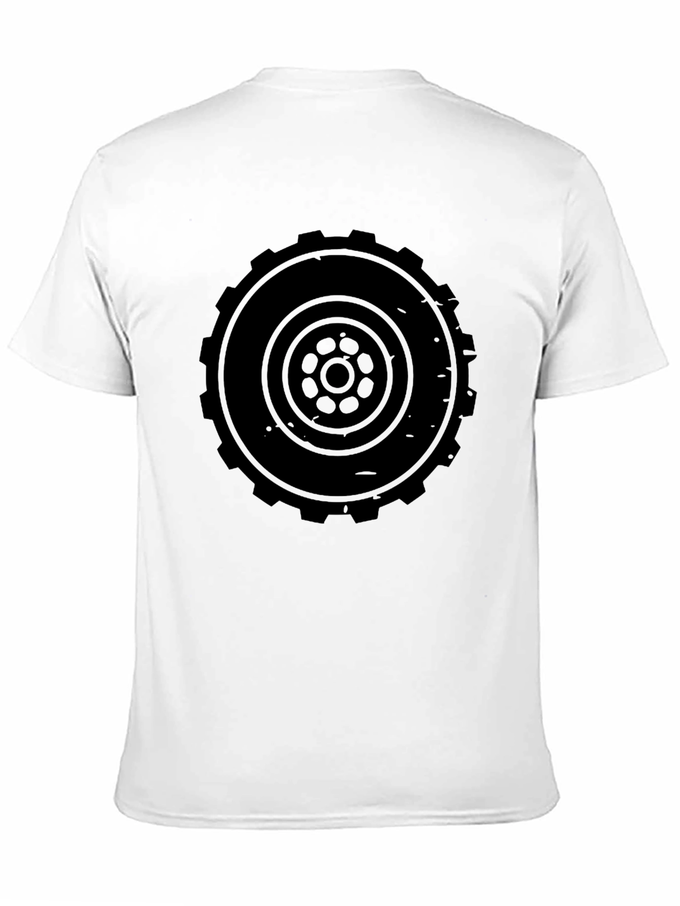 Black Tire Graphic Tee - Mens Casual Style