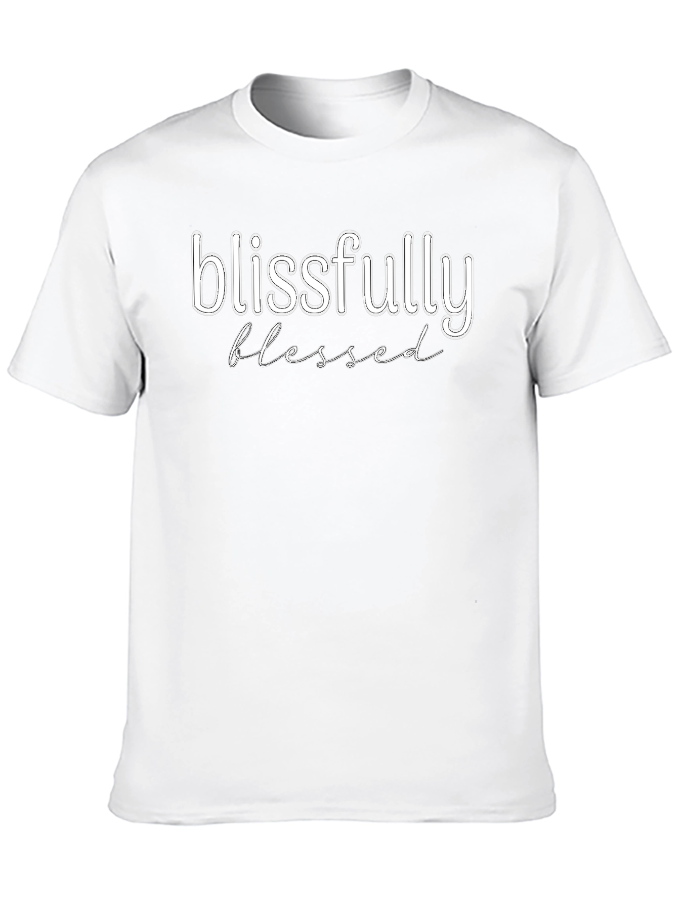 Blissfully Blessed Black Graphic Tee