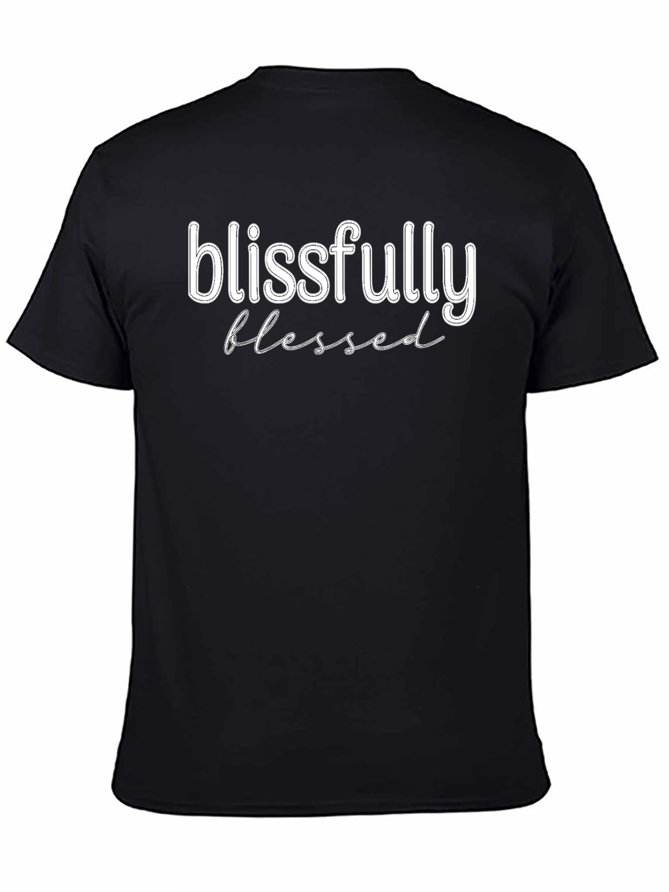 Blissfully Blessed Black Graphic Tee