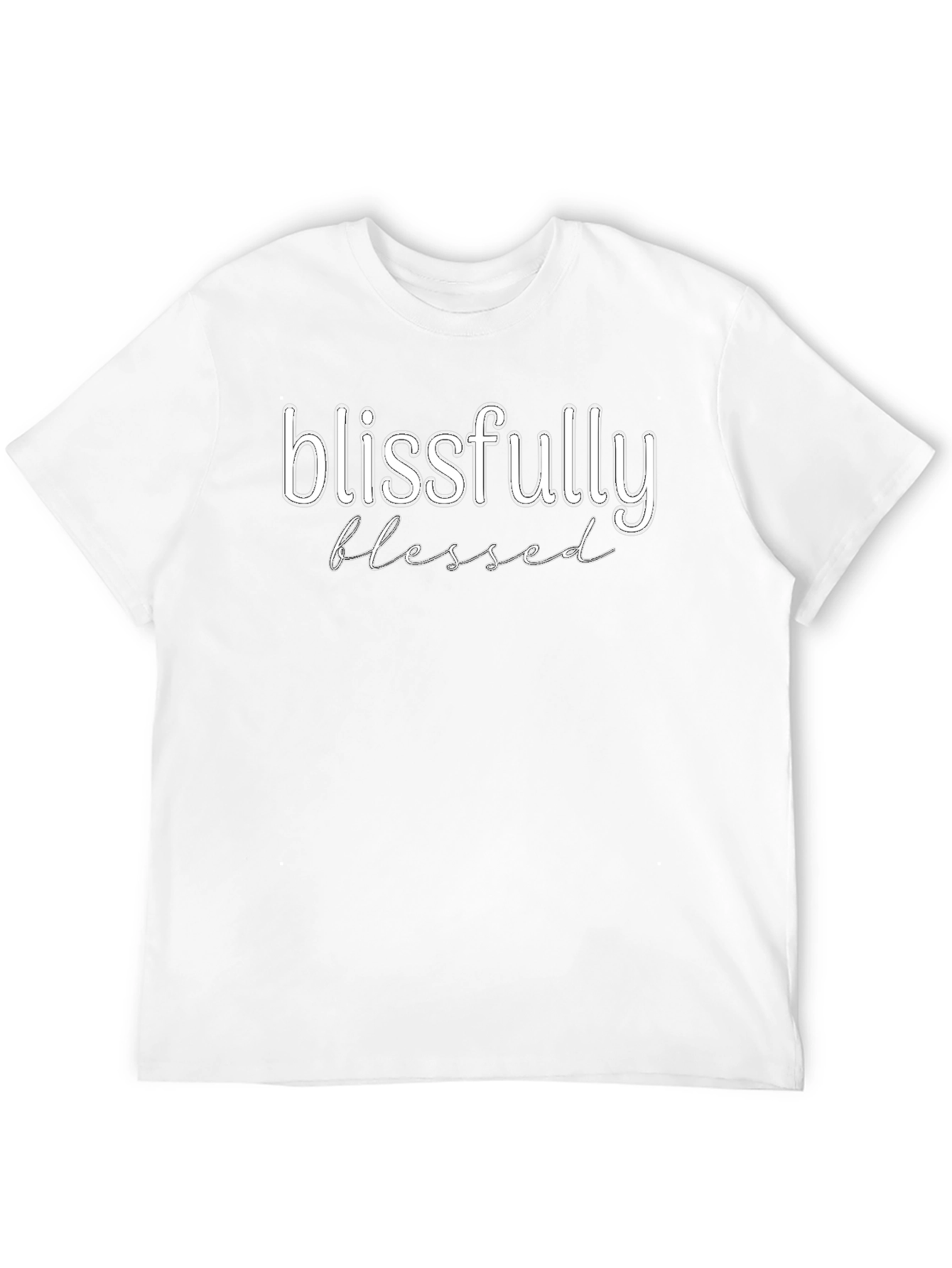 Blissfully Blessed Black Graphic Tee
