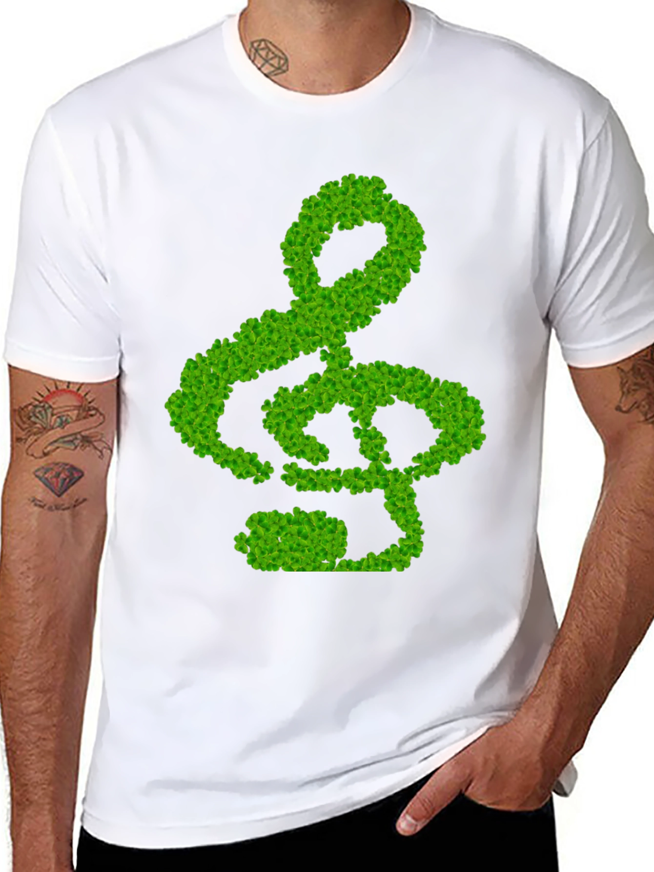 Lucky Treble Clef Tee - Black