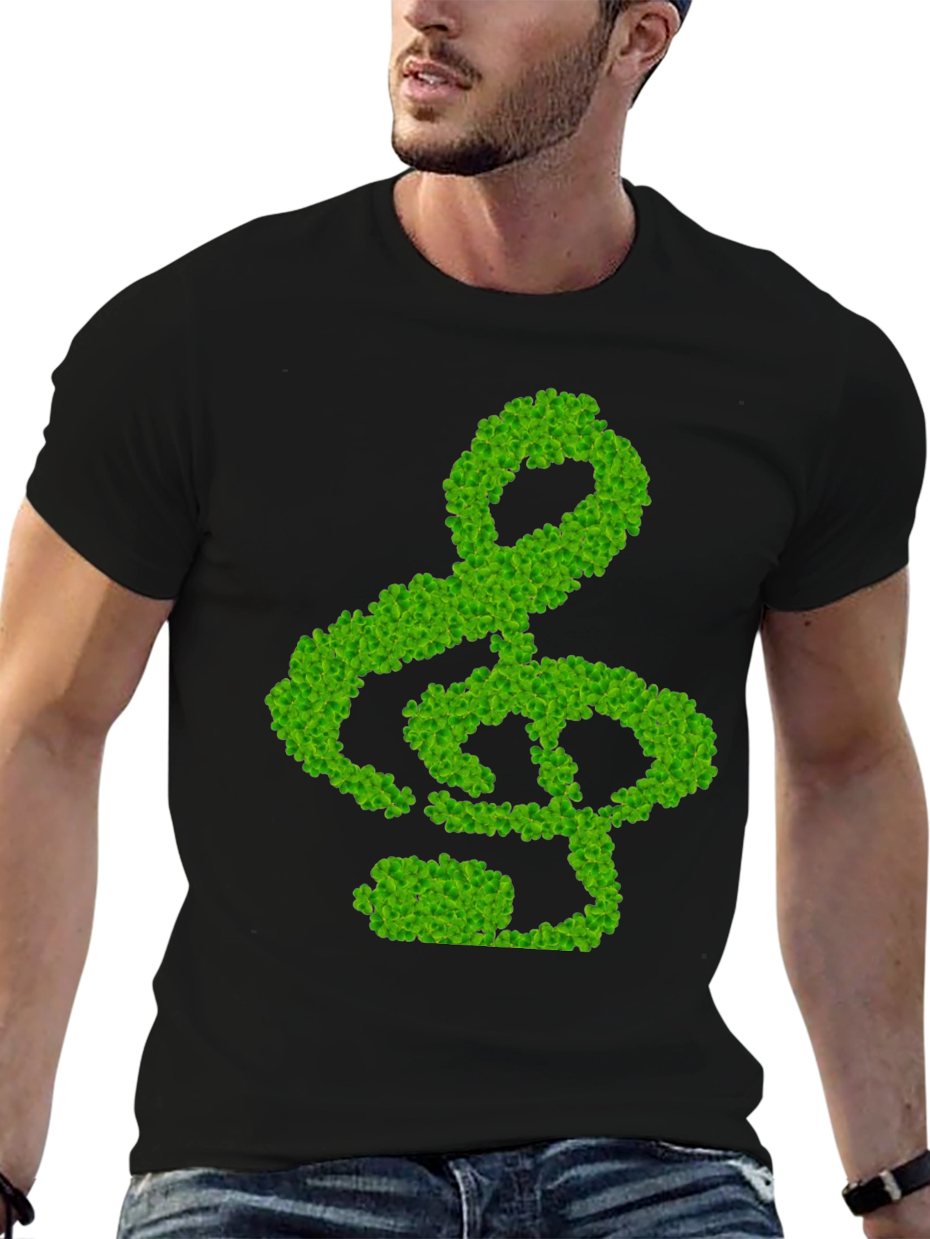 Lucky Treble Clef Tee - Black