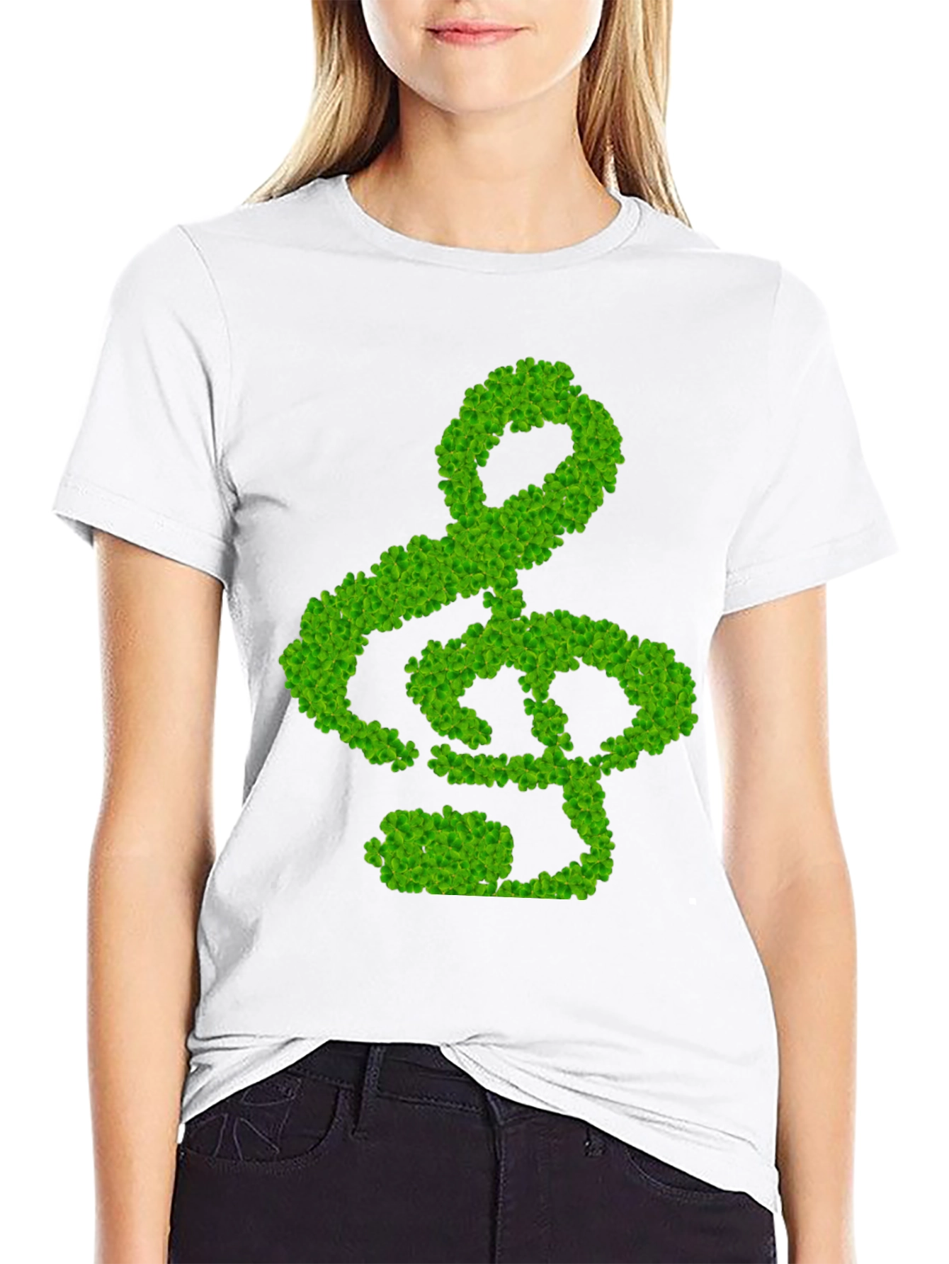 Lucky Treble Clef Tee - Black
