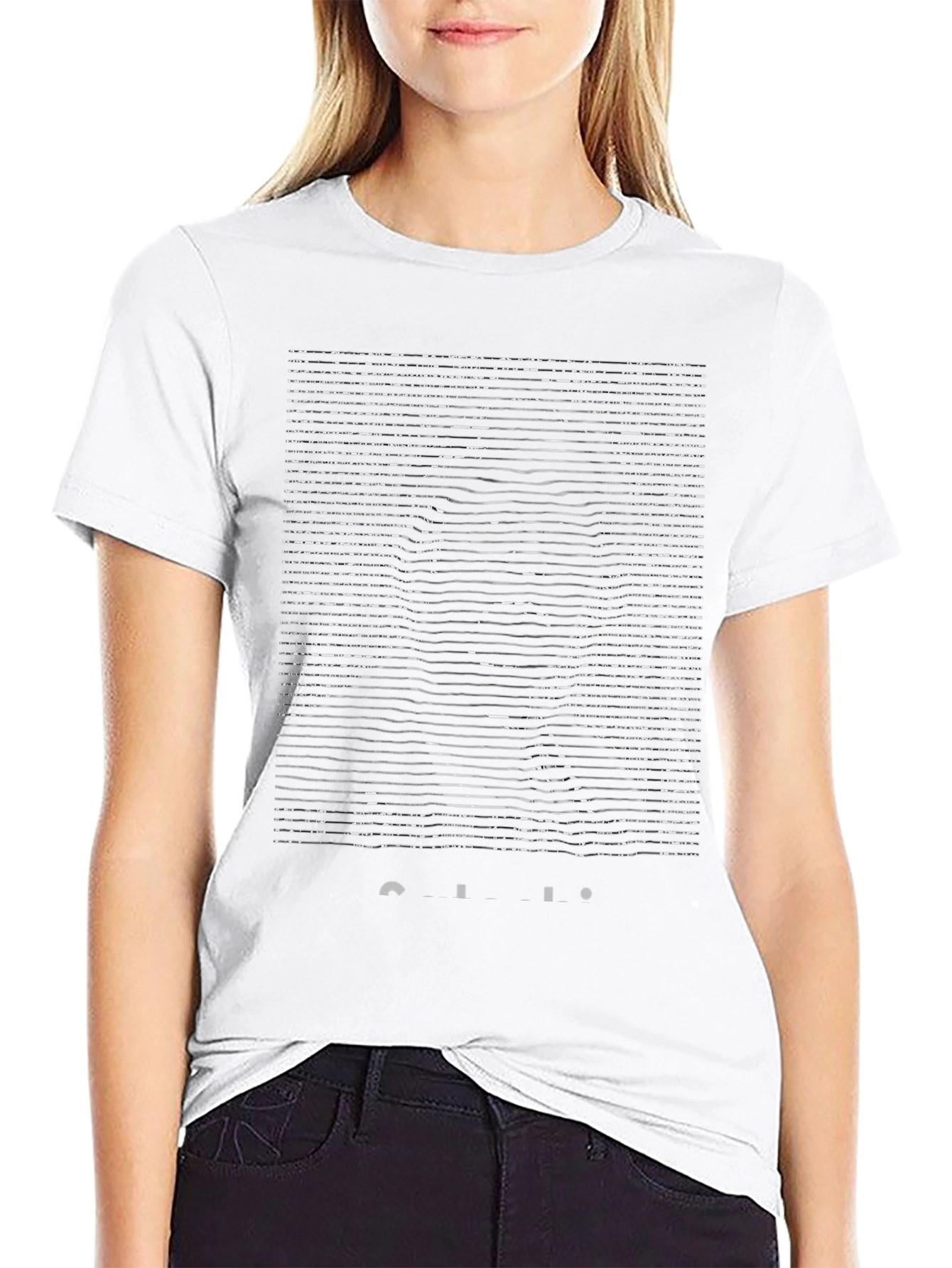 Abstract Line Art Graphic Tee - Modern Style