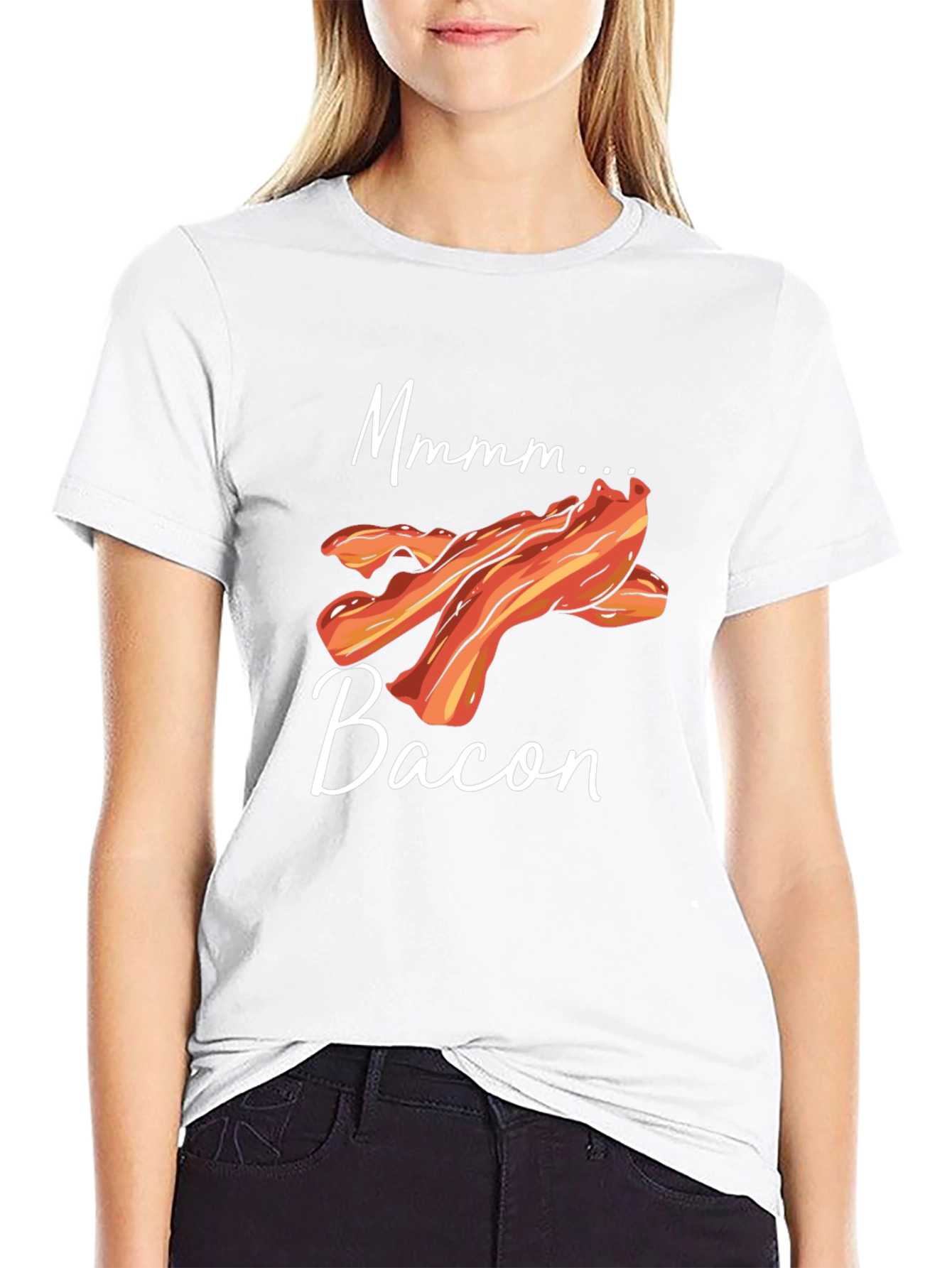 Mmmm Bacon T-Shirt - Funny Foodie Tee
