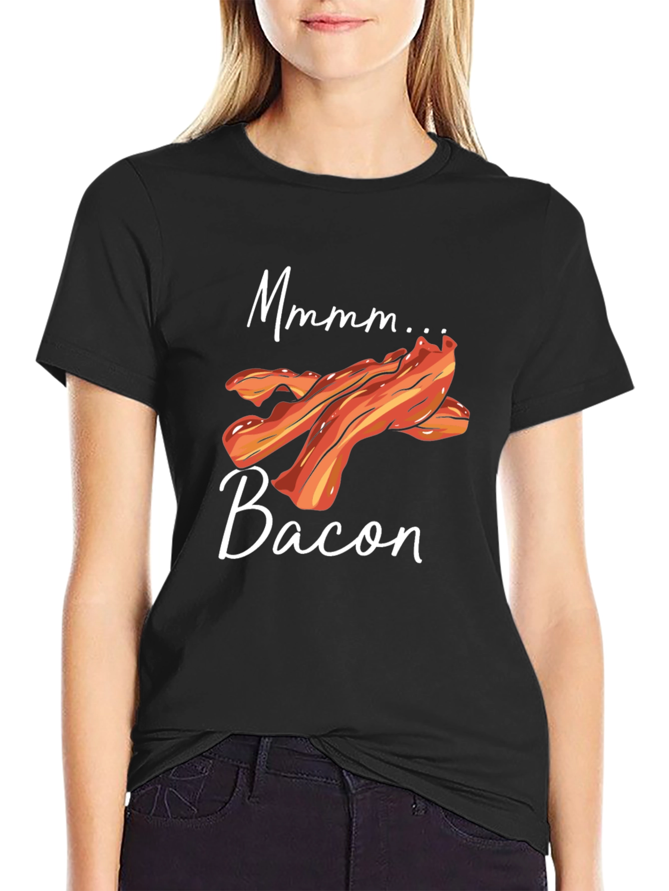 Mmmm Bacon T-Shirt - Funny Foodie Tee