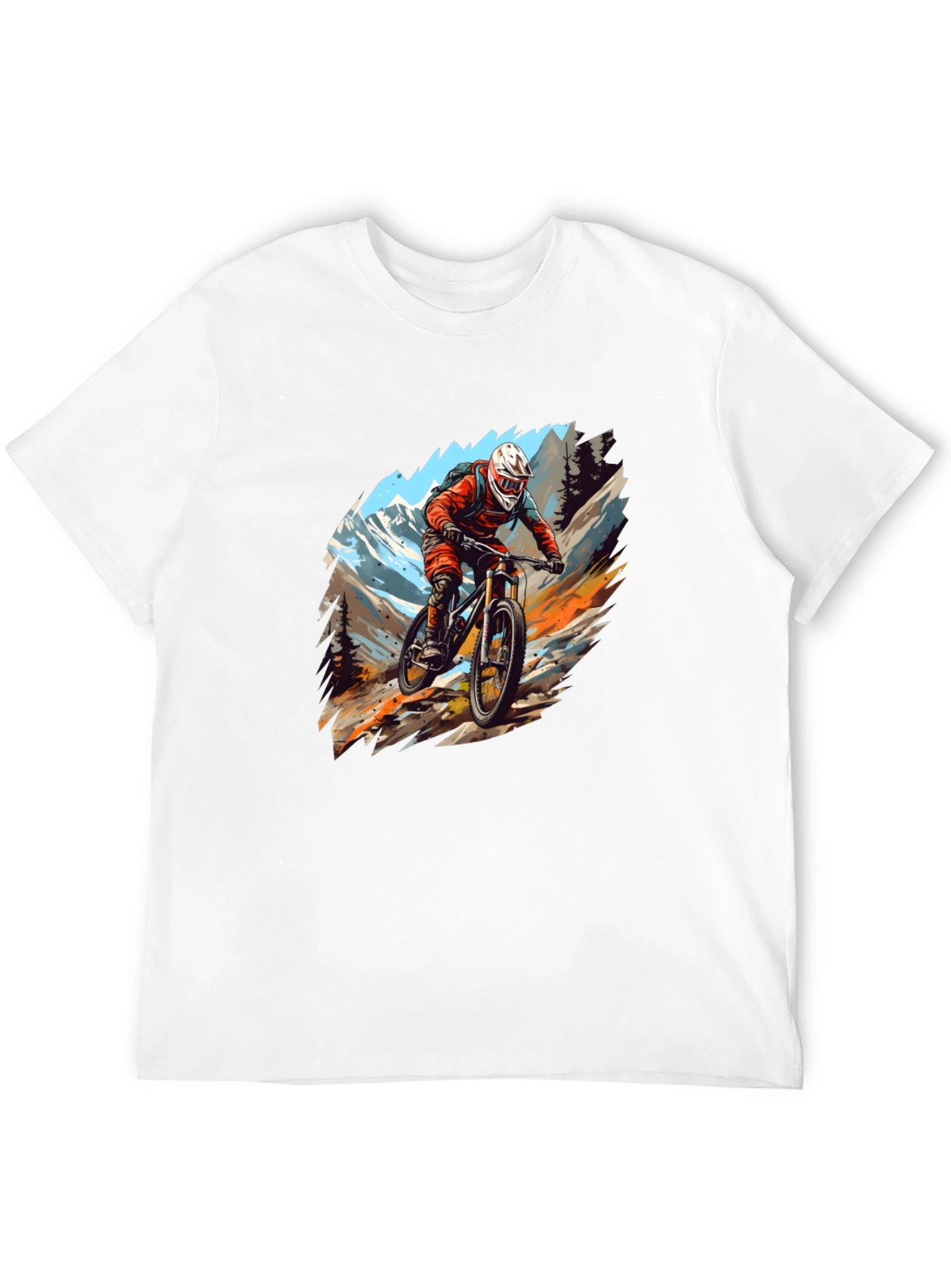 Mountain Biker Graphic Tee - Black