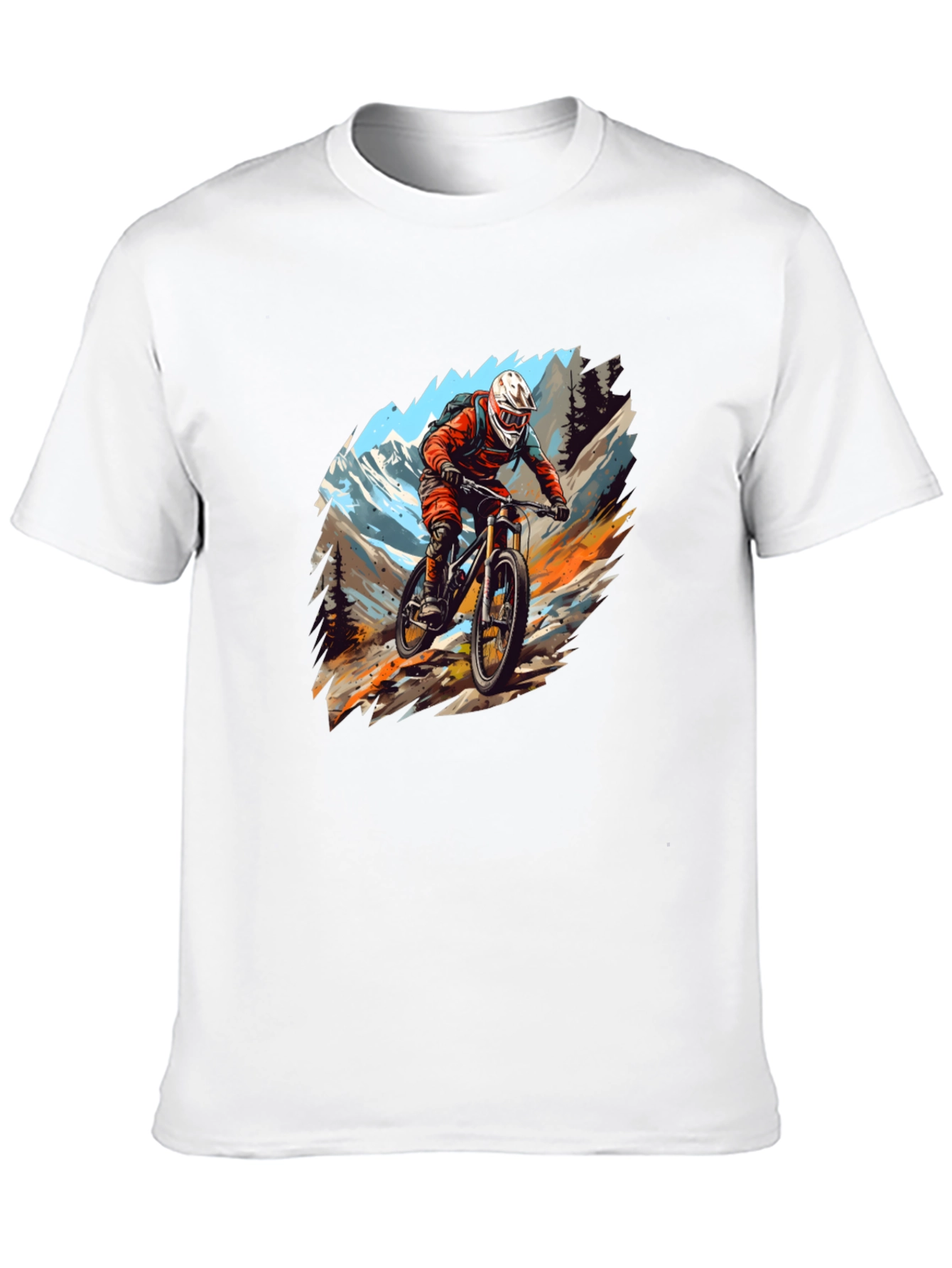 Mountain Biker Graphic Tee - Black