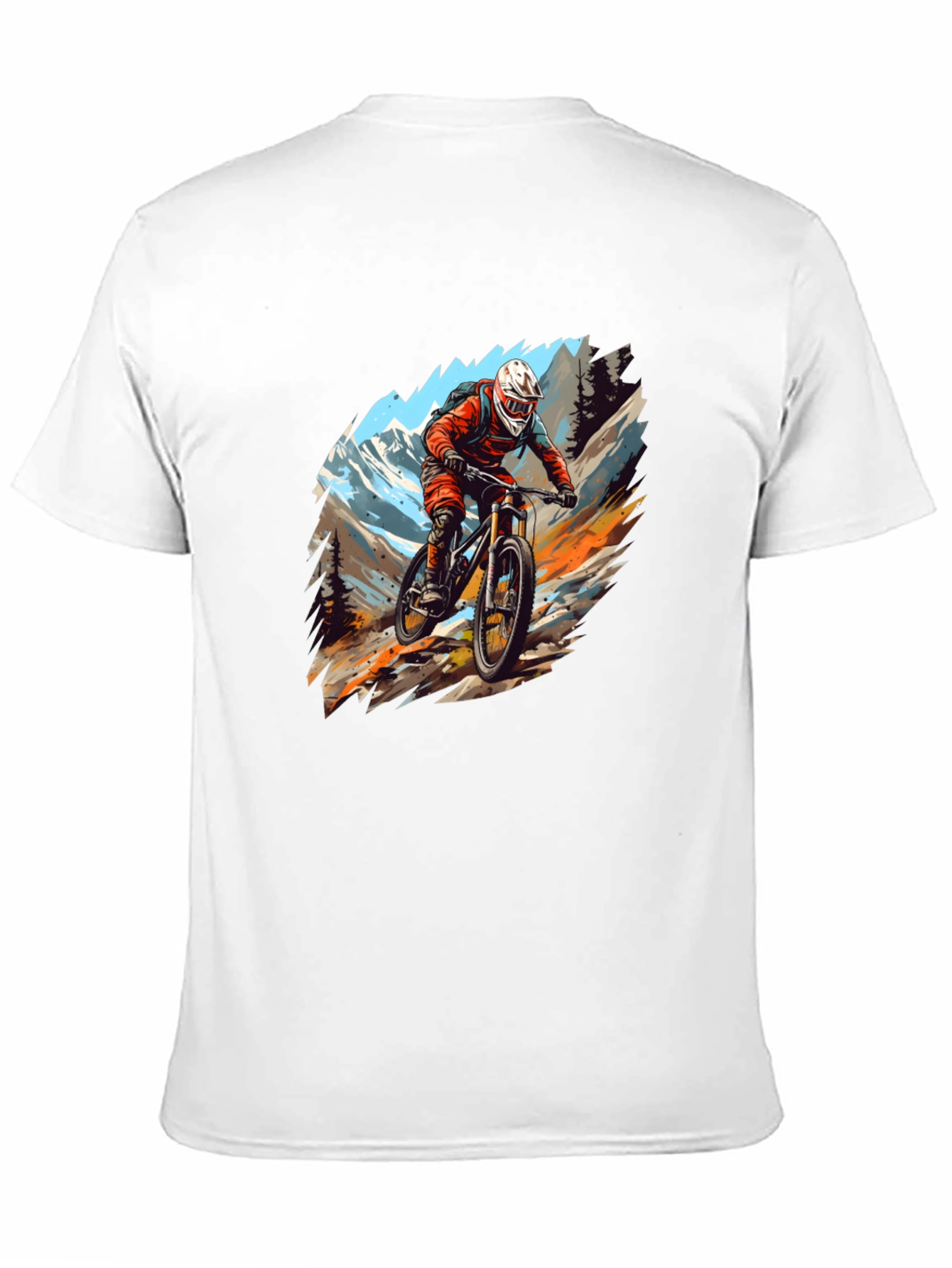Mountain Biker Graphic Tee - Black