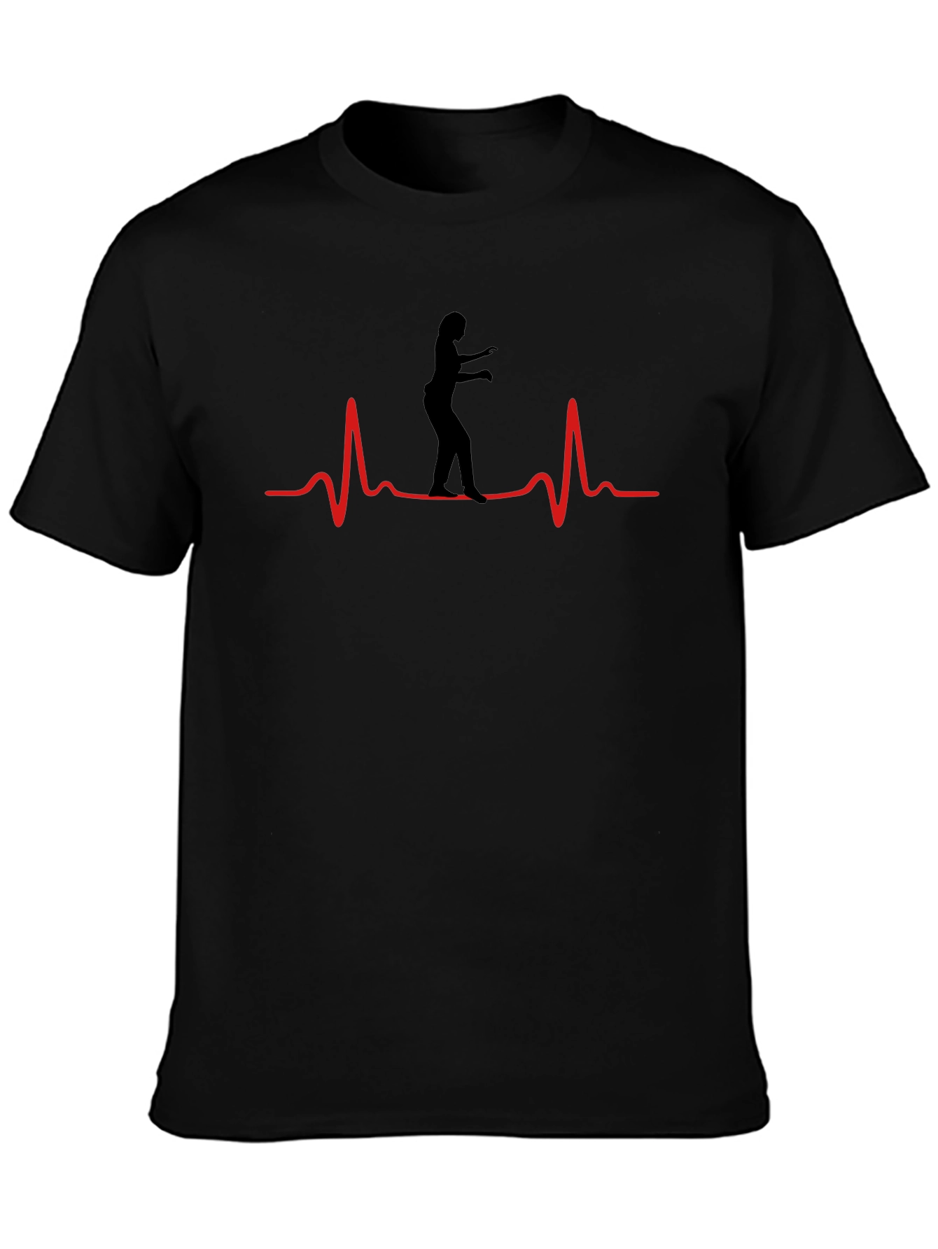 Heartbeat Dancer Graphic Tee - Black