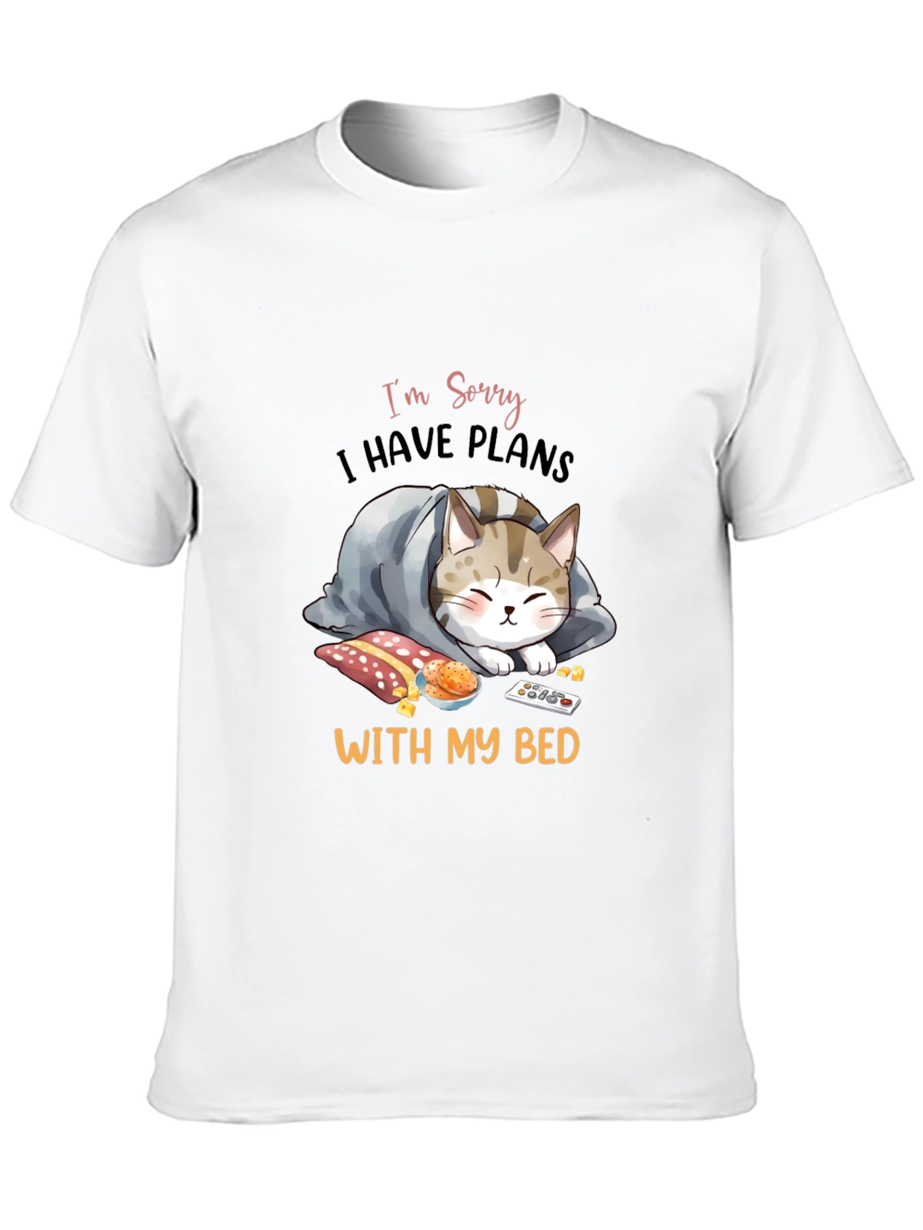 Funny Cat Bed Plans Graphic T-Shirt