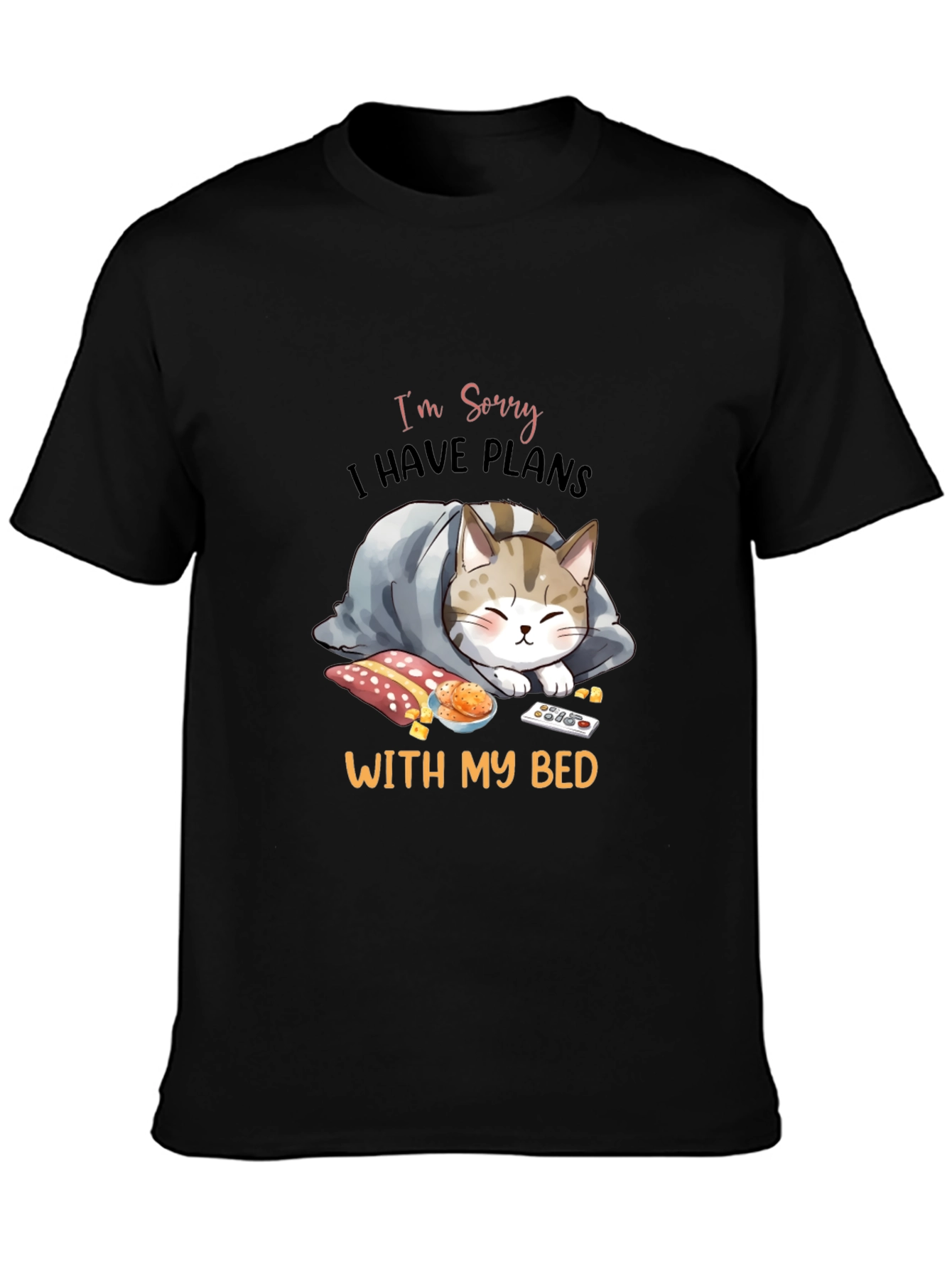 Funny Cat Bed Plans Graphic T-Shirt